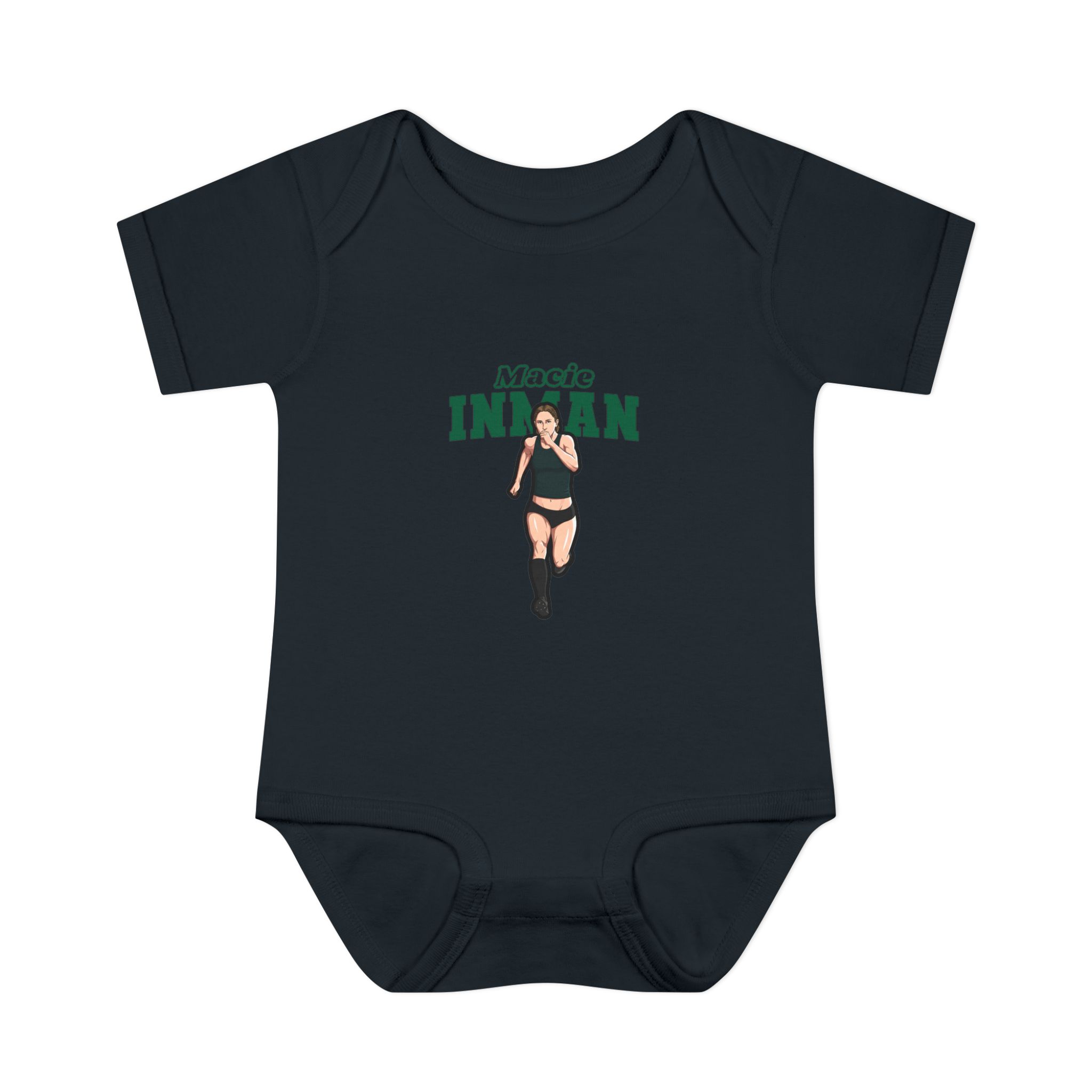Baby Onesie — character_name_arch in Black