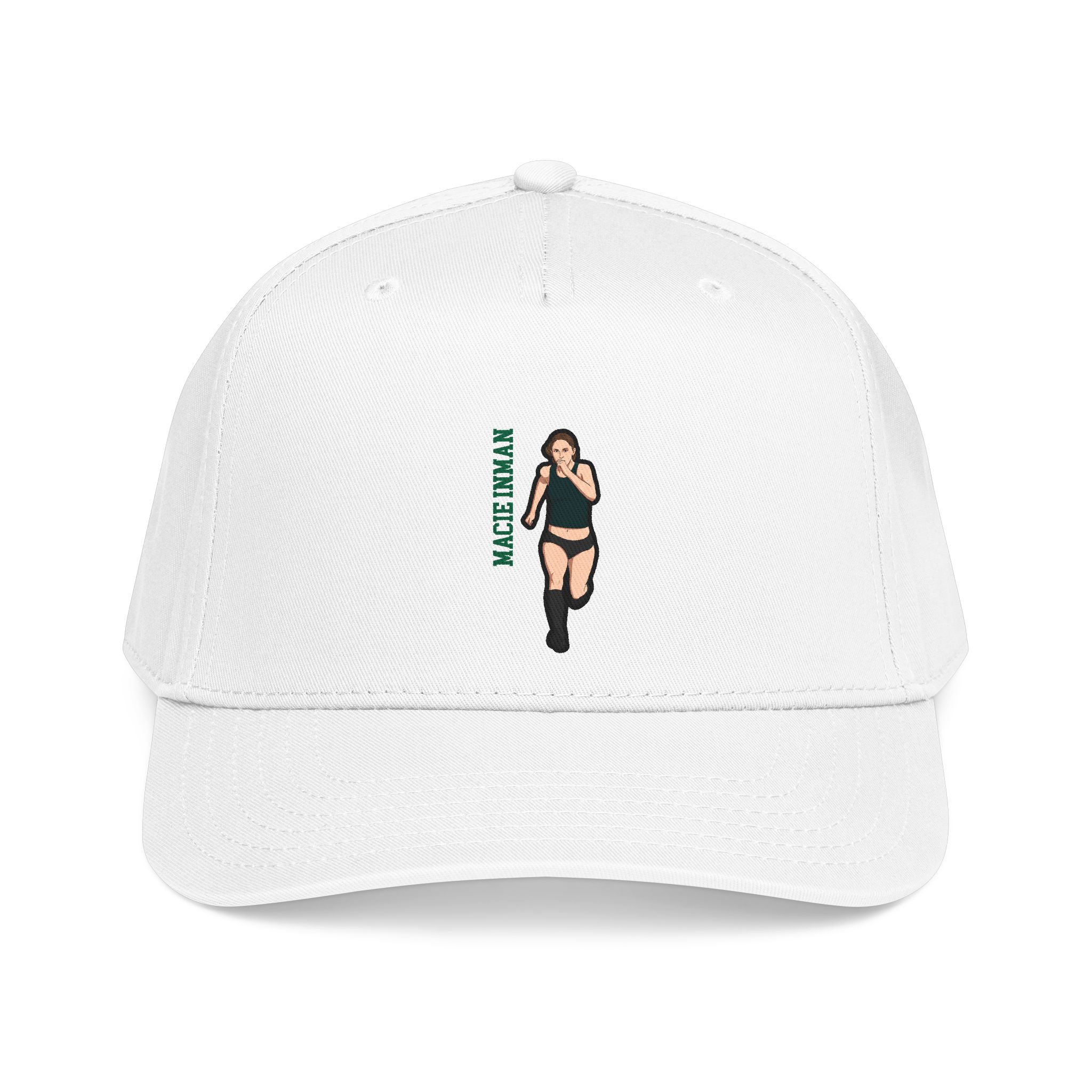Baseball Cap — character_name_vertical in White
