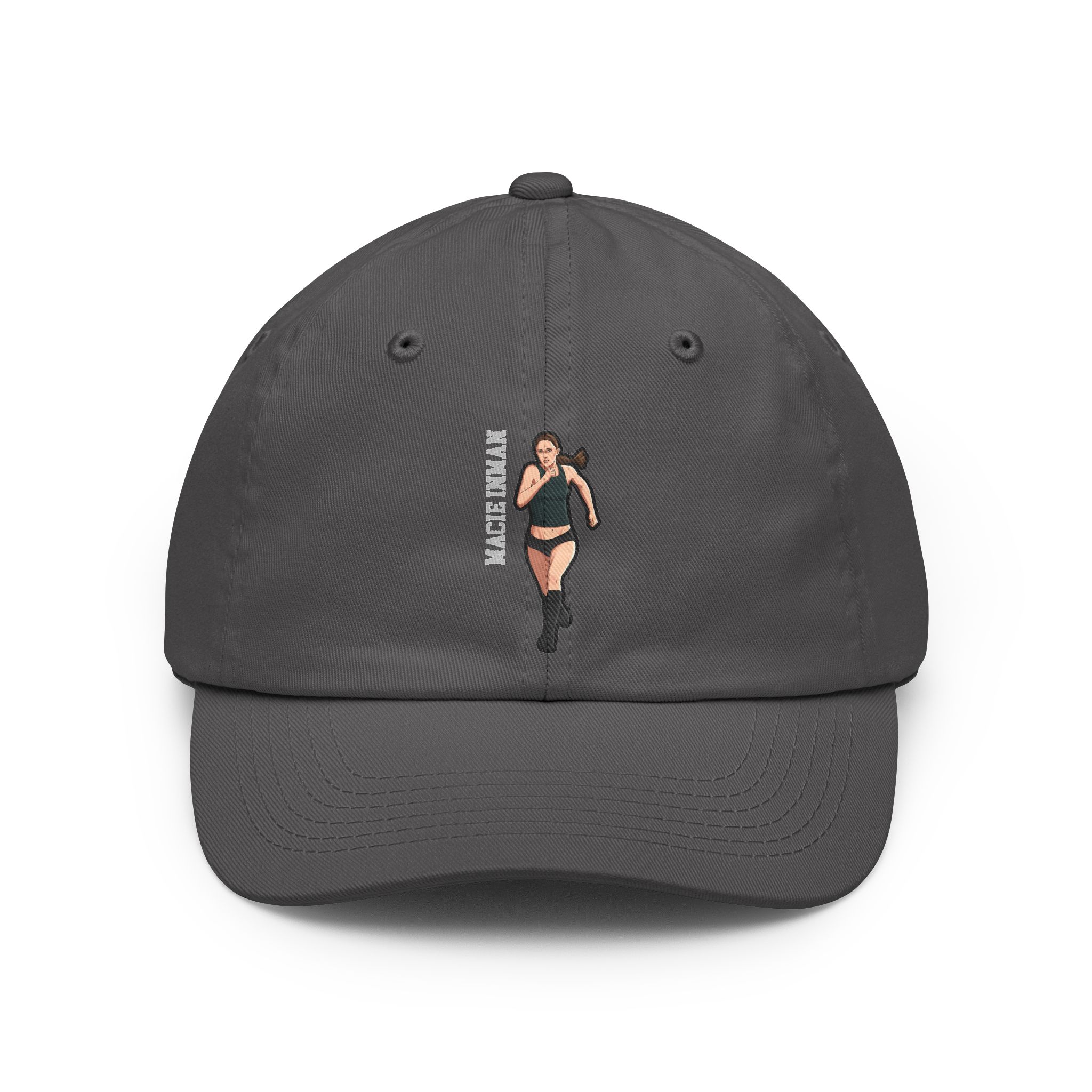Classic Cap — character_name_vertical in Grey