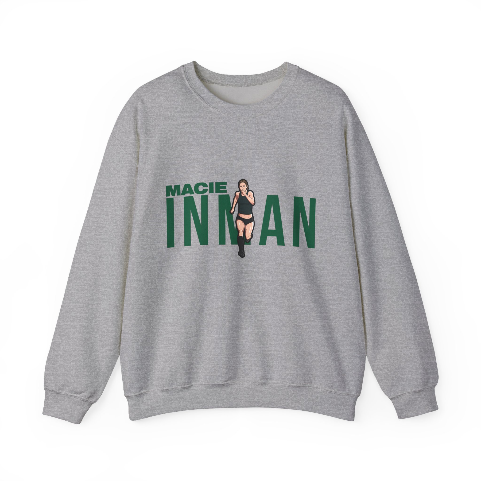Crewneck Sweatshirt — character_player_name in Grey
