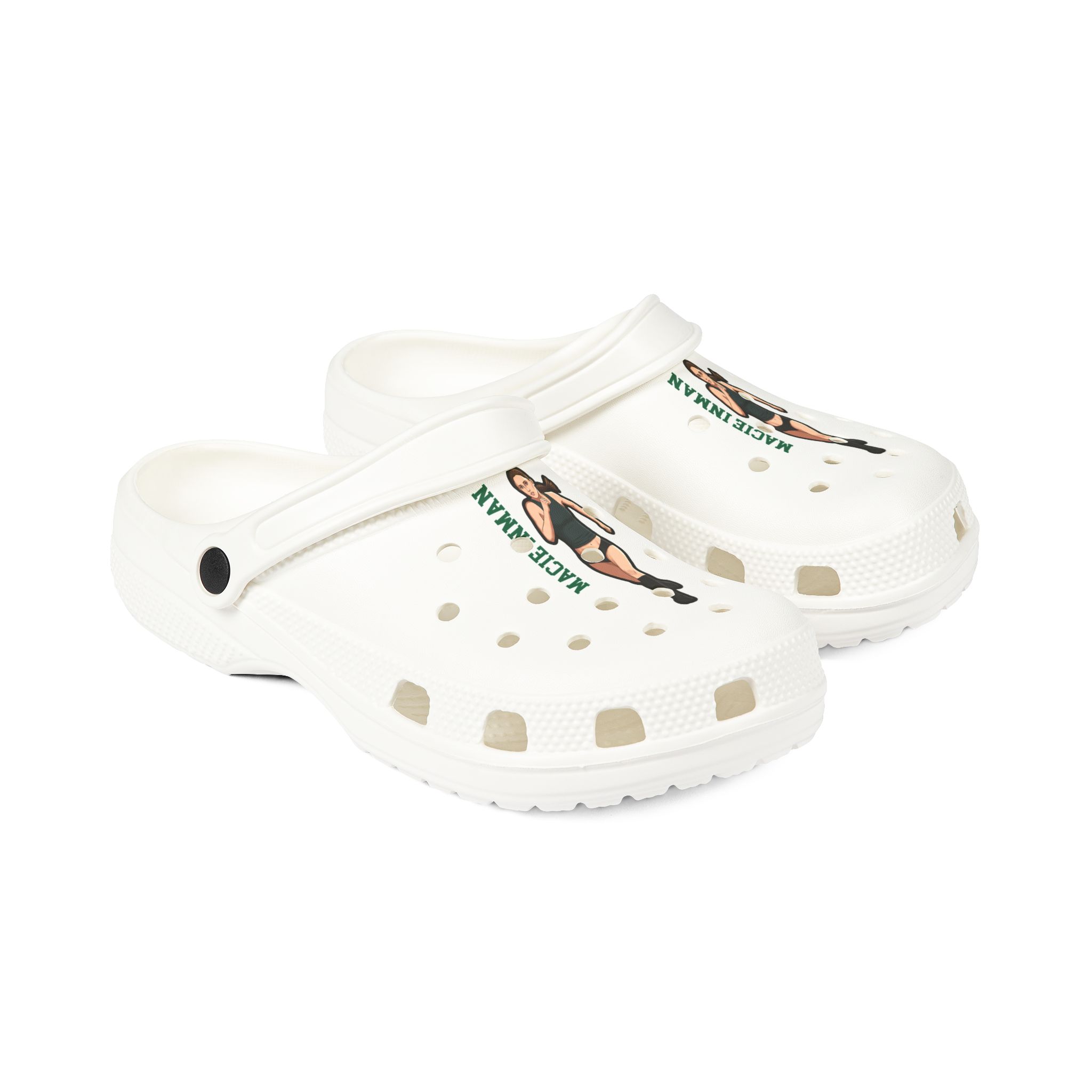 Rubber Clogs — character_name_vertical in White