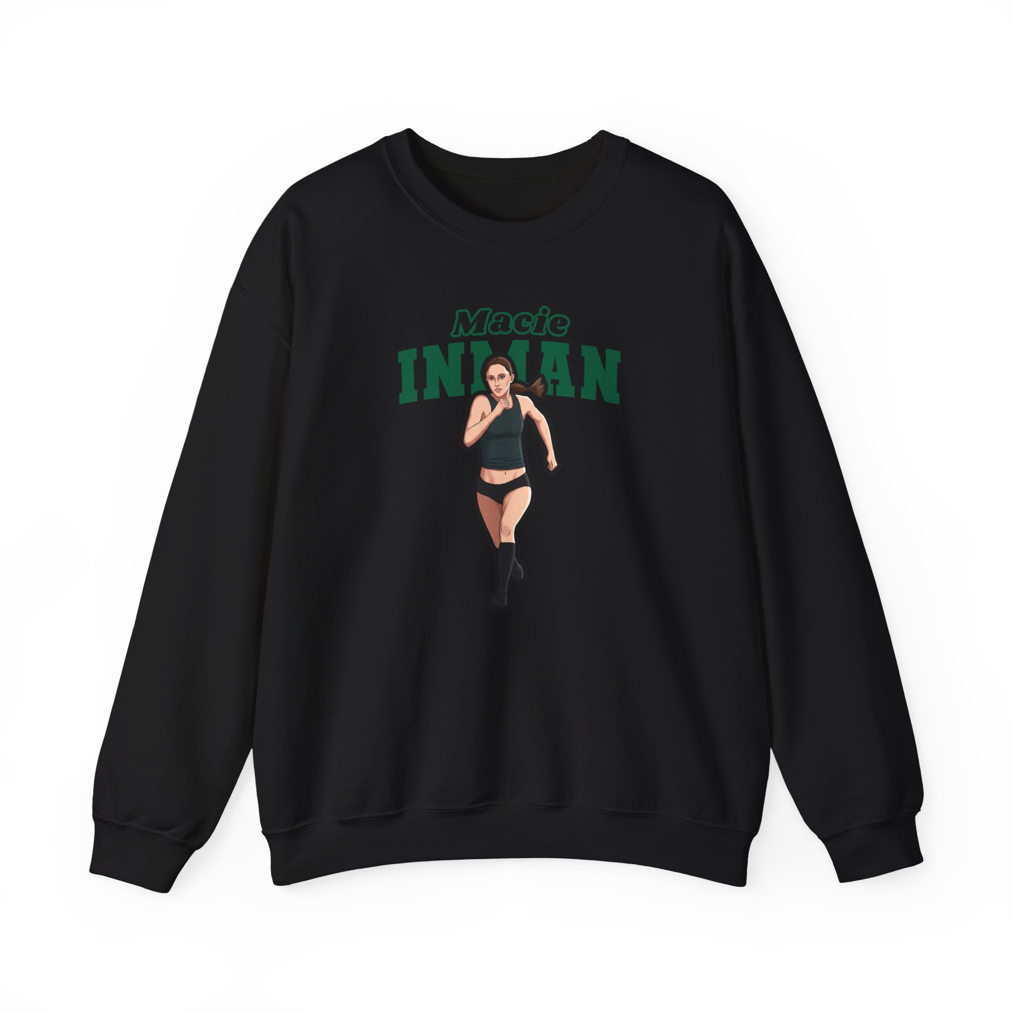 Crewneck Sweatshirt — character_name_arch in Black