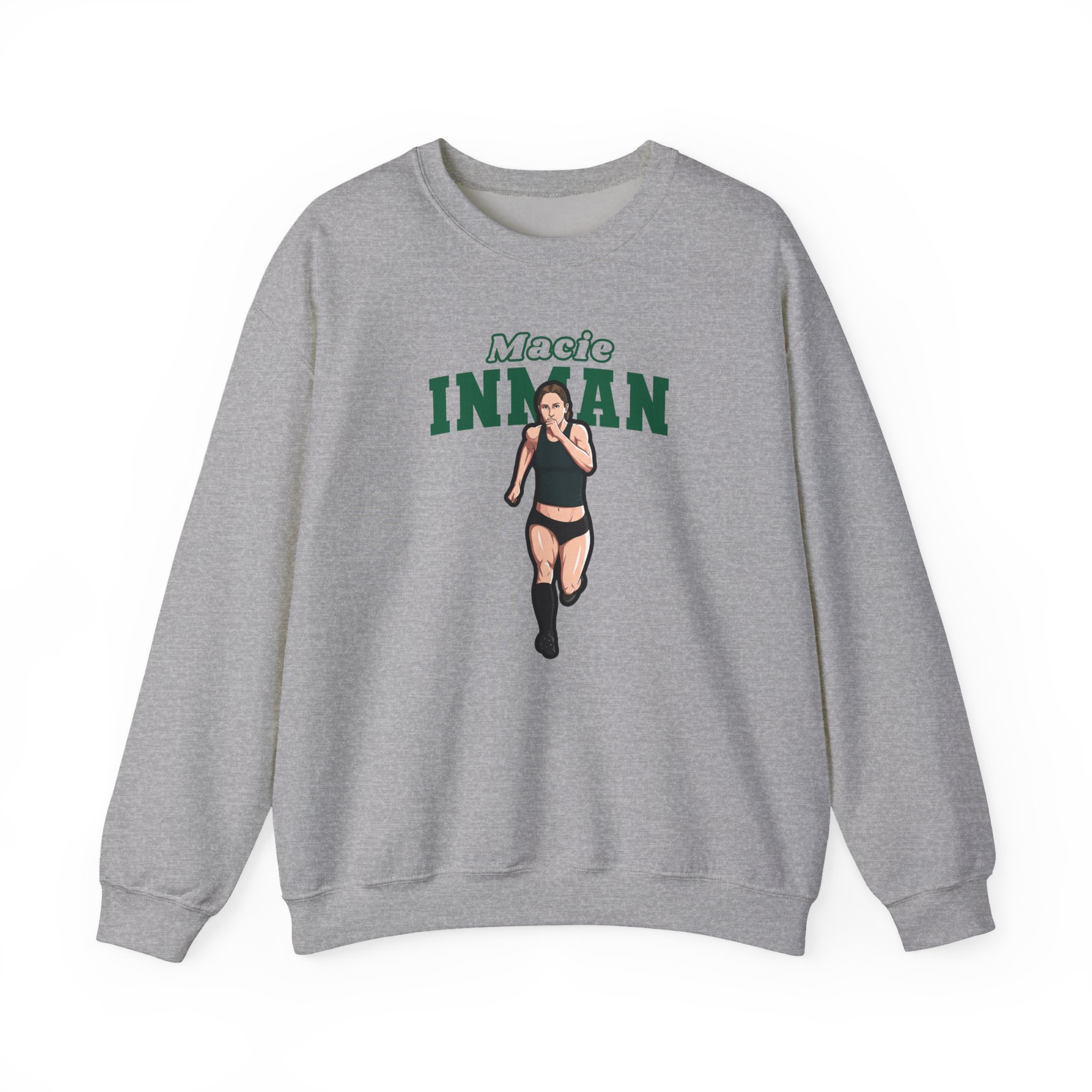 Crewneck Sweatshirt — character_name_arch in Grey