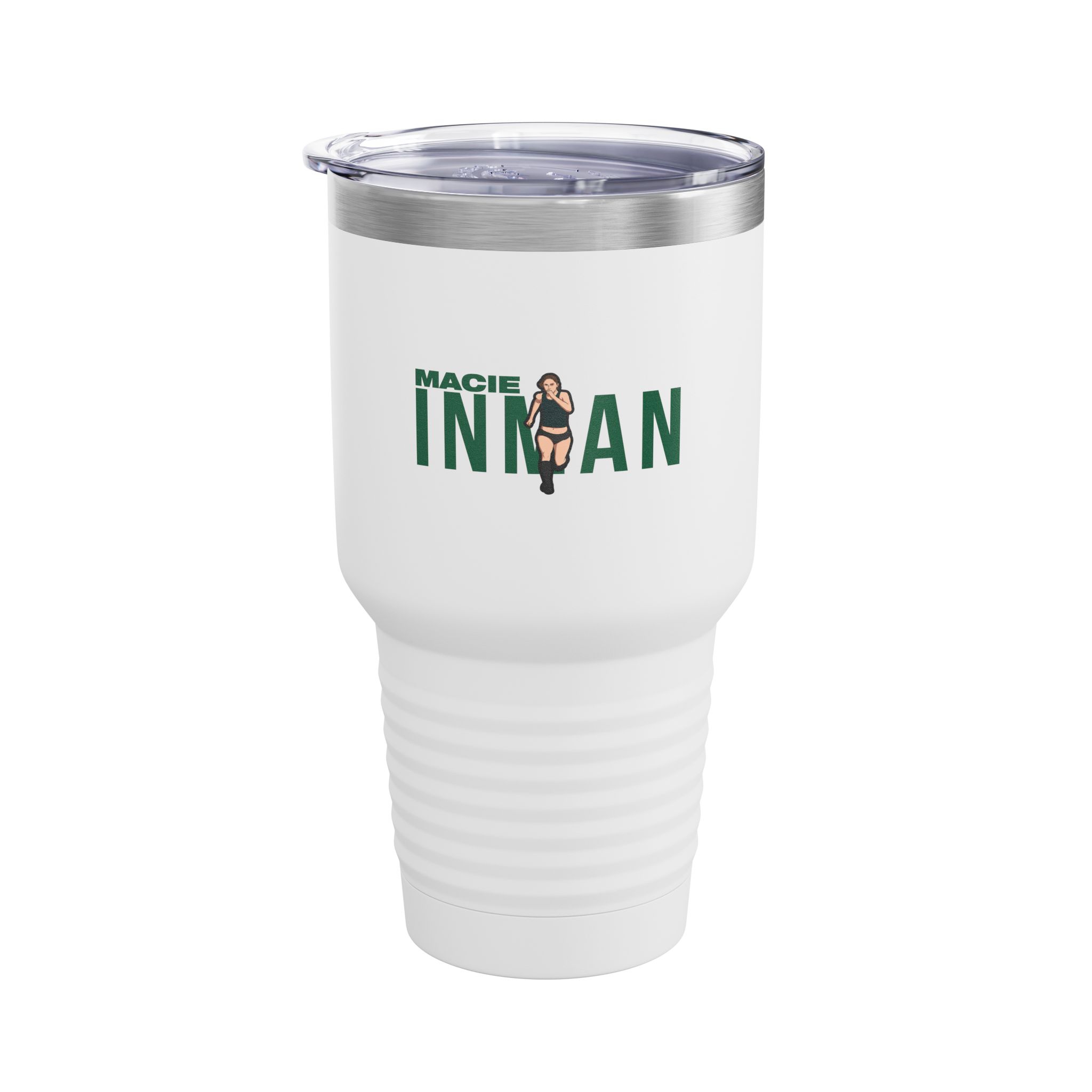 30oz Tumbler — character_player_name in White