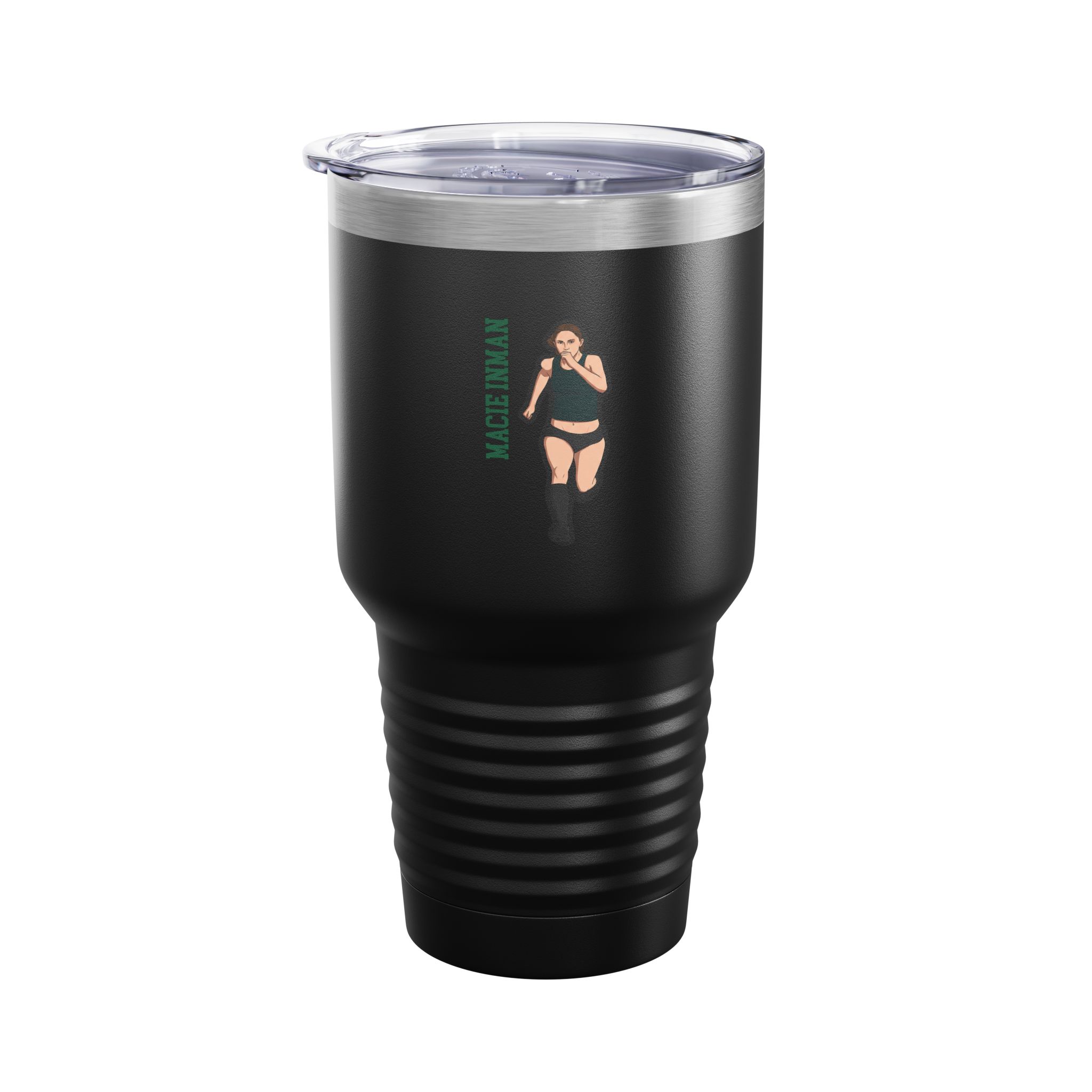 30oz Tumbler — character_name_vertical in Black