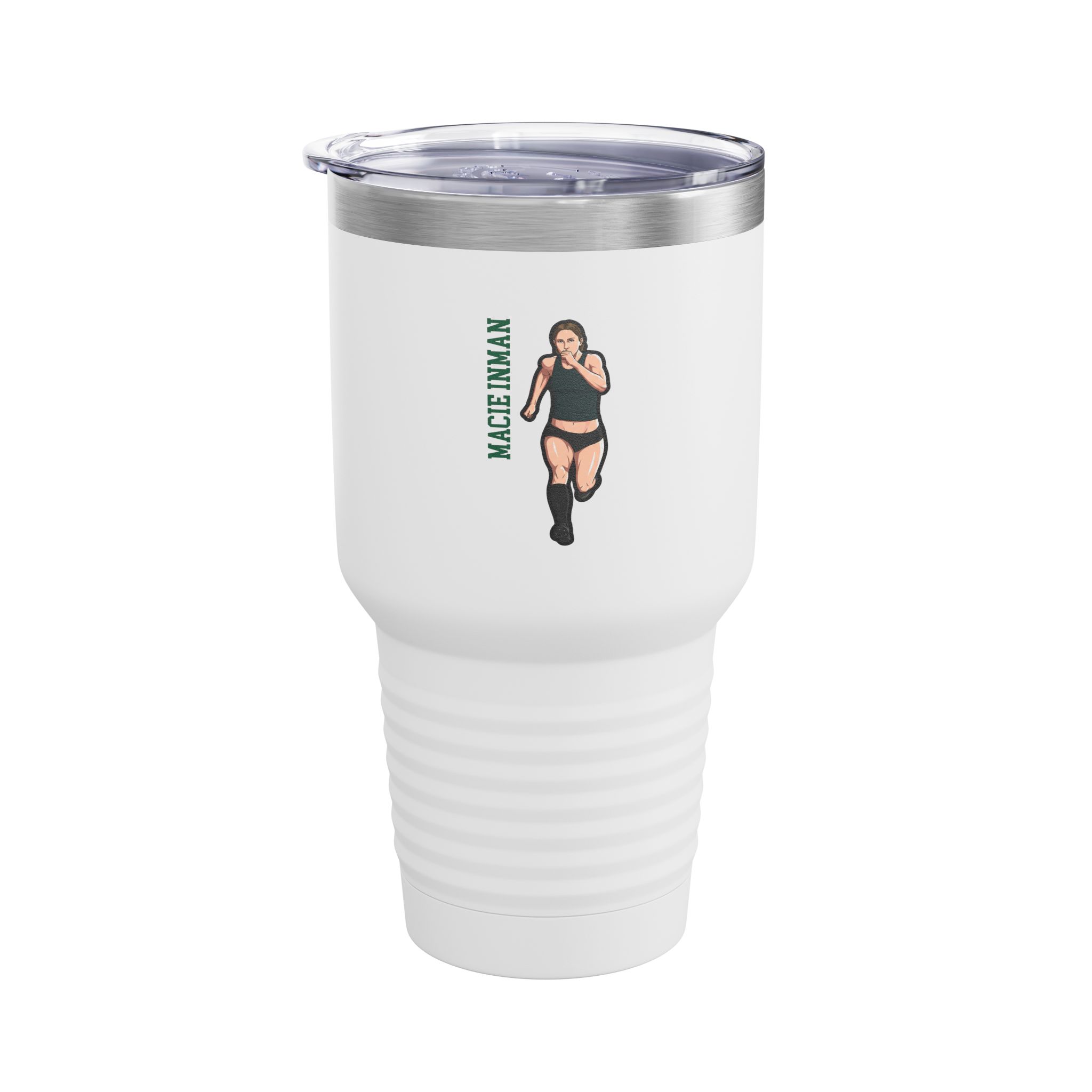 30oz Tumbler — character_name_vertical in White