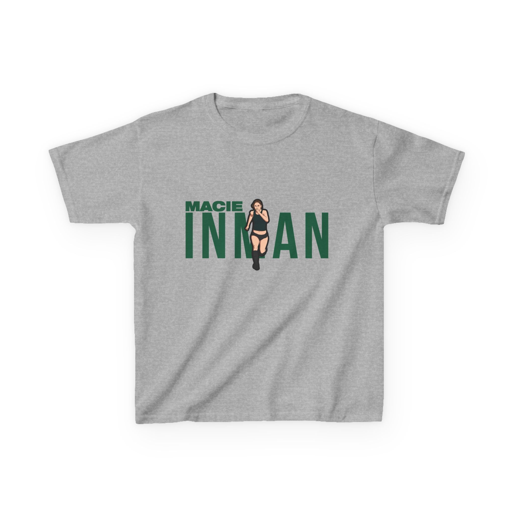 Youth Tee — character_player_name in Grey