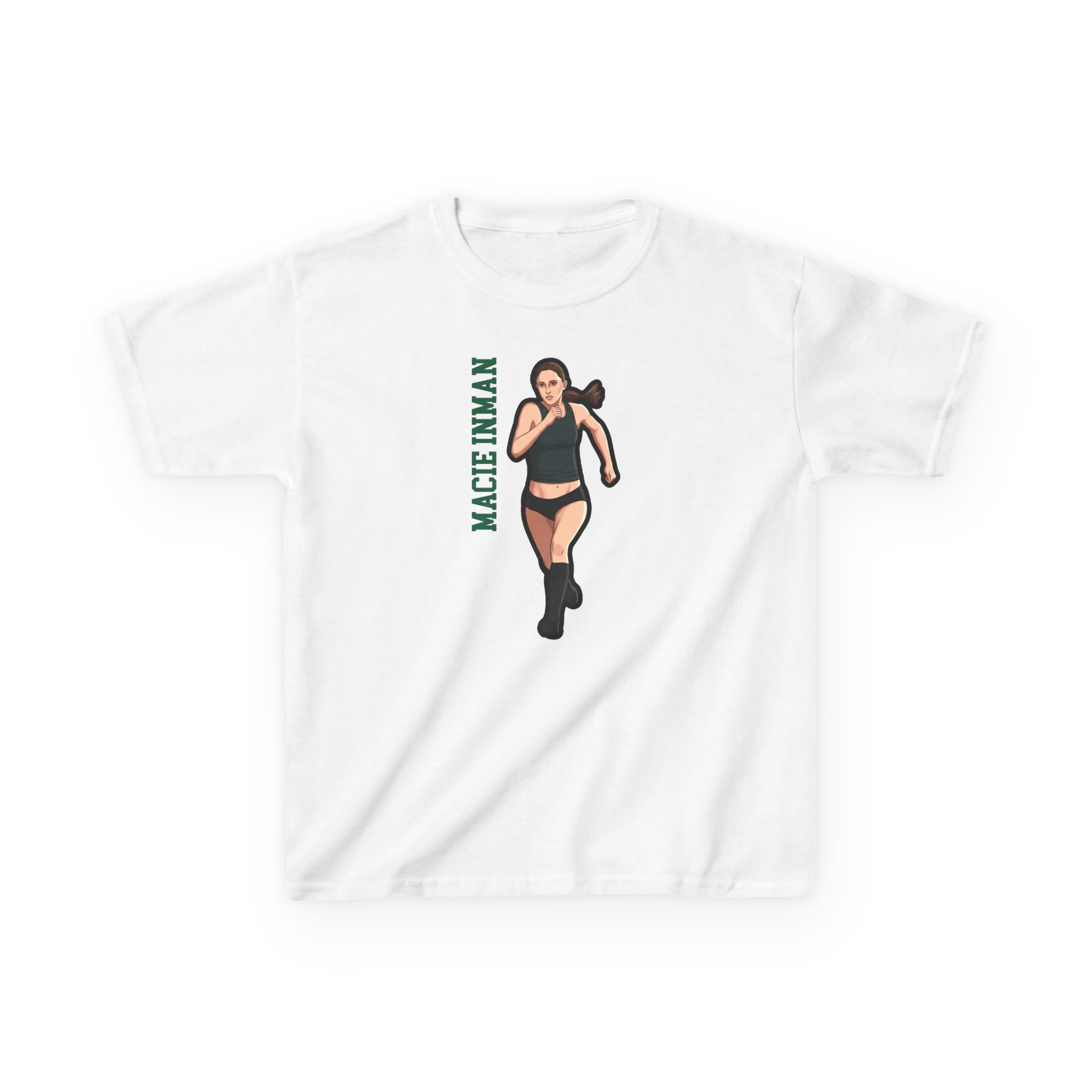 Youth Tee — character_name_vertical in White