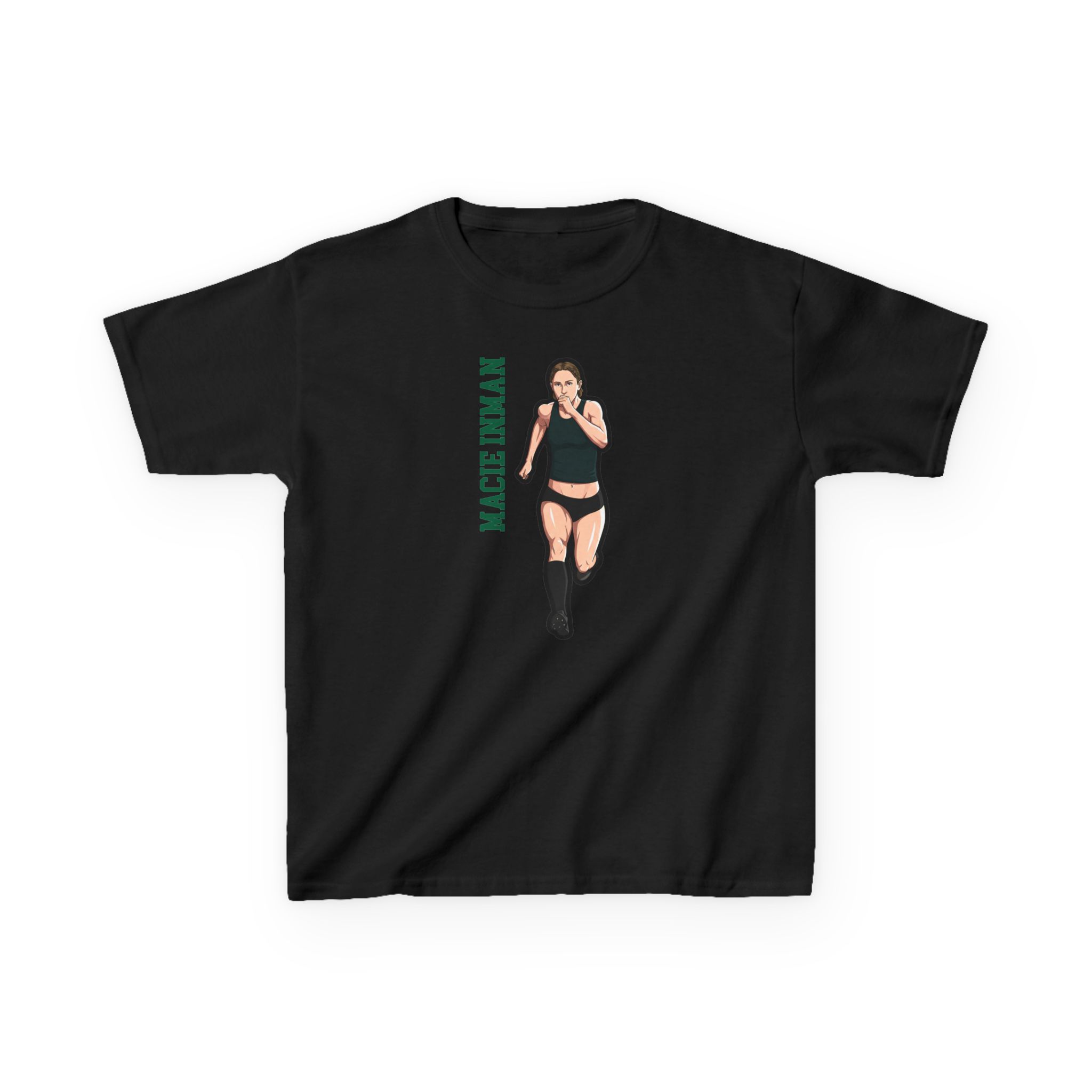 Youth Tee — character_name_vertical in Black