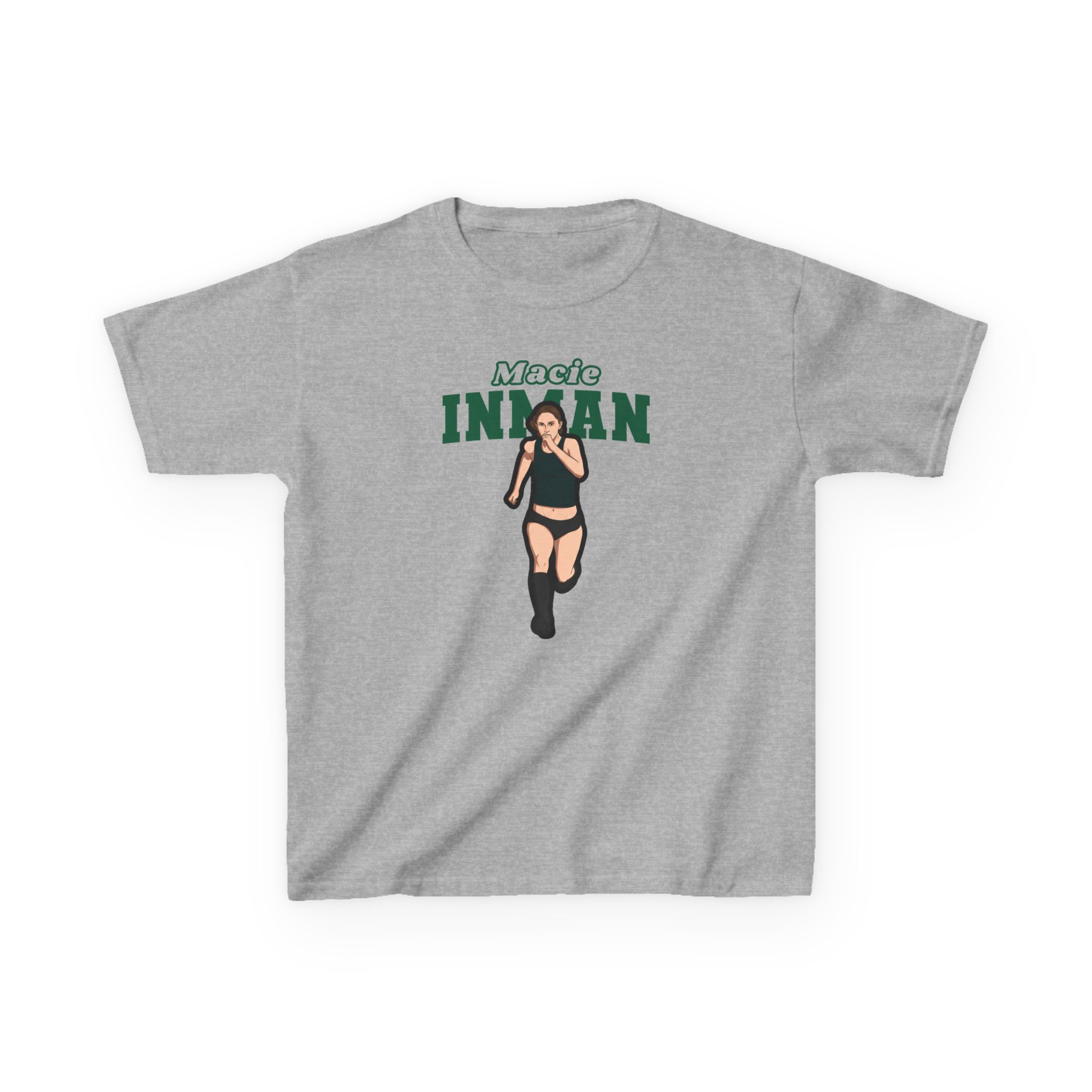 Youth Tee — character_name_arch in Grey