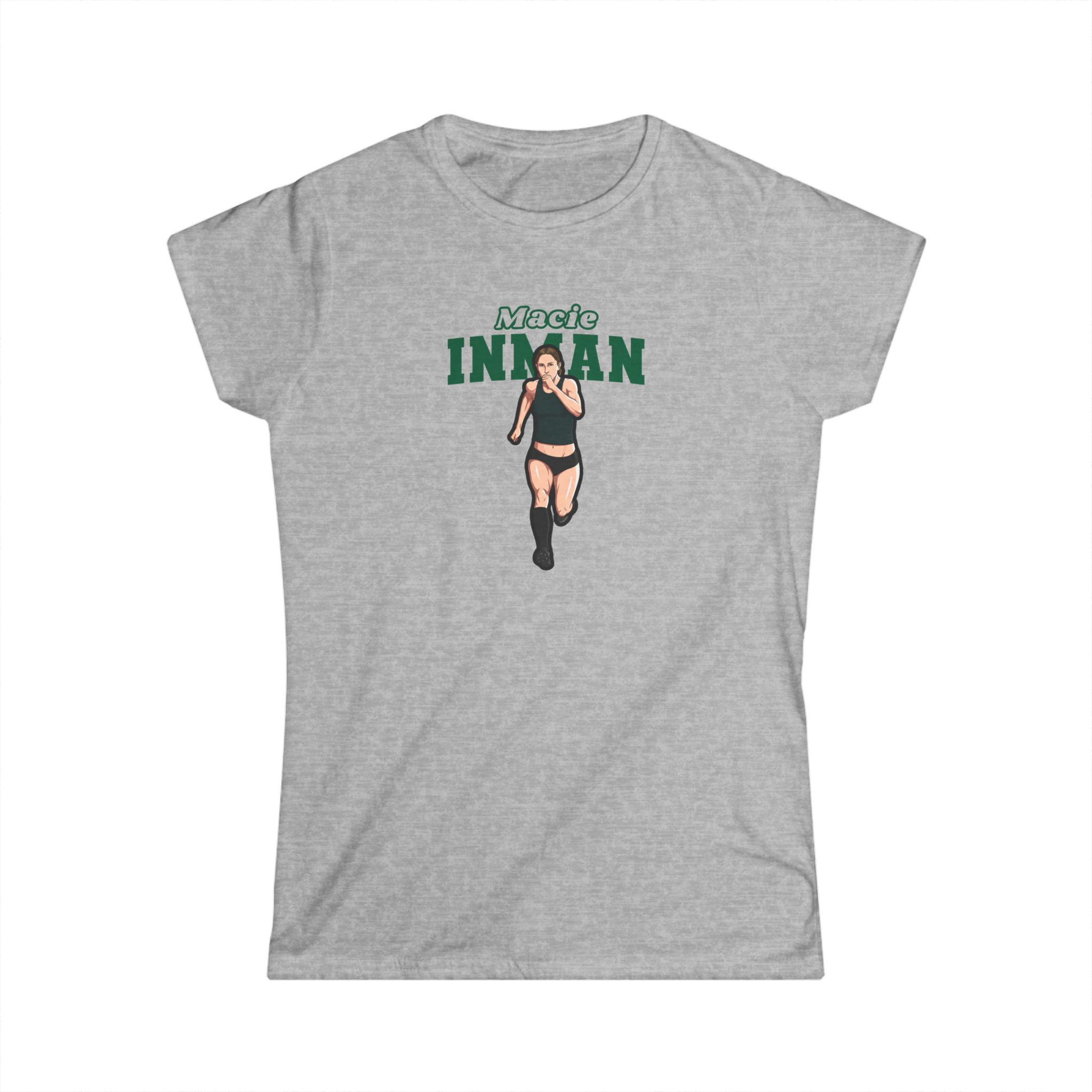 Women's Softstyle Tee — character_name_arch in Grey