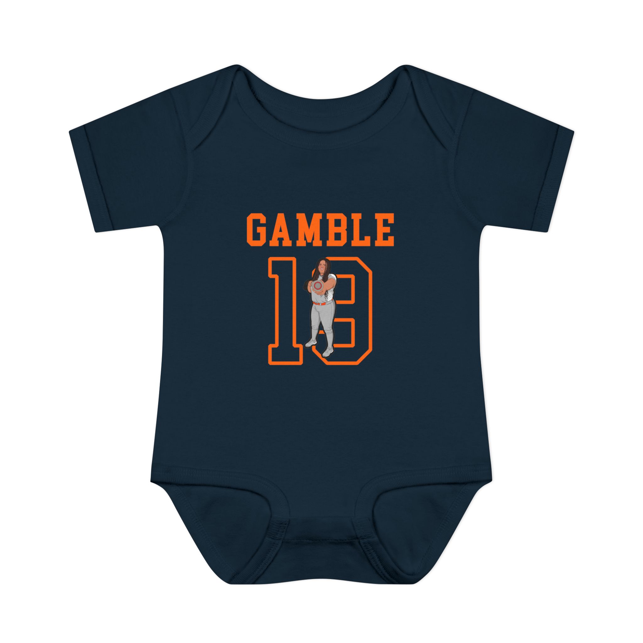 Baby Onesie — character_shirsey in Navy