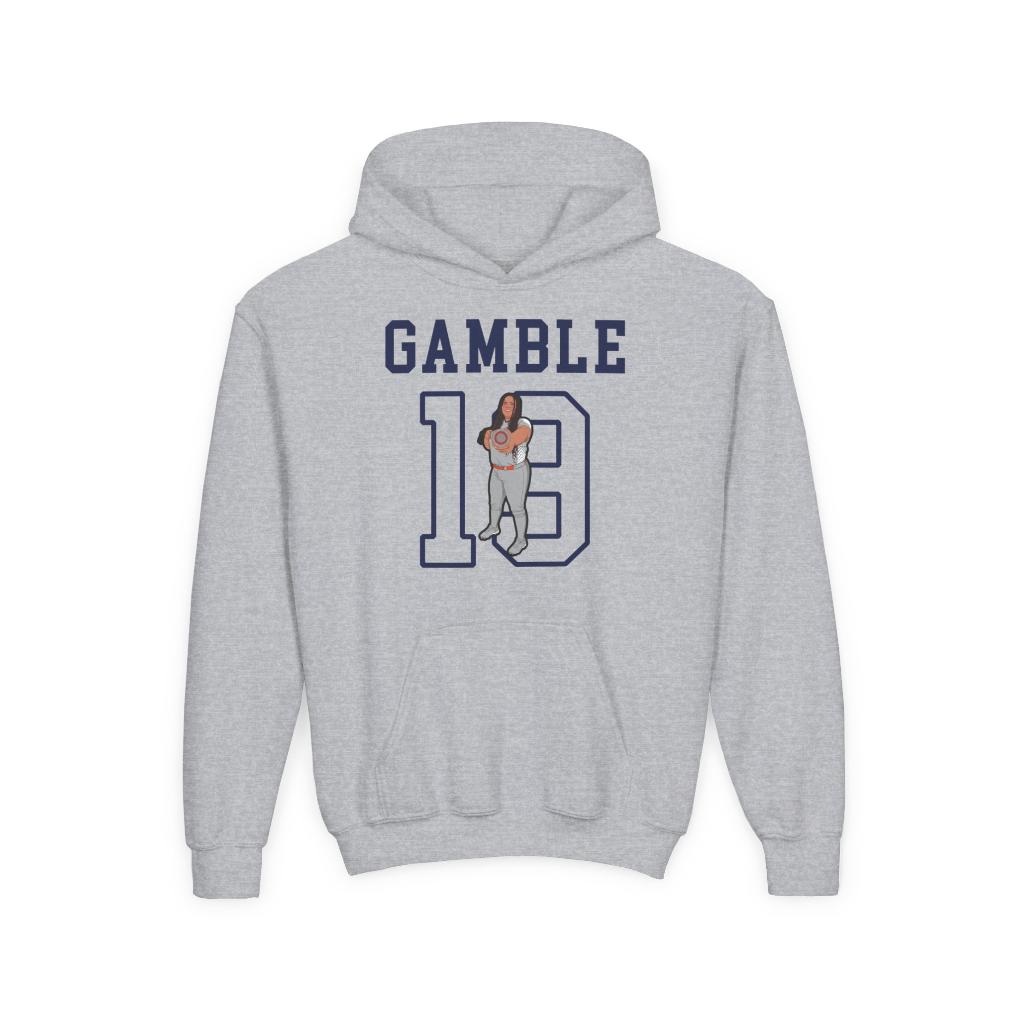 Youth Hoodie — character_shirsey in Grey