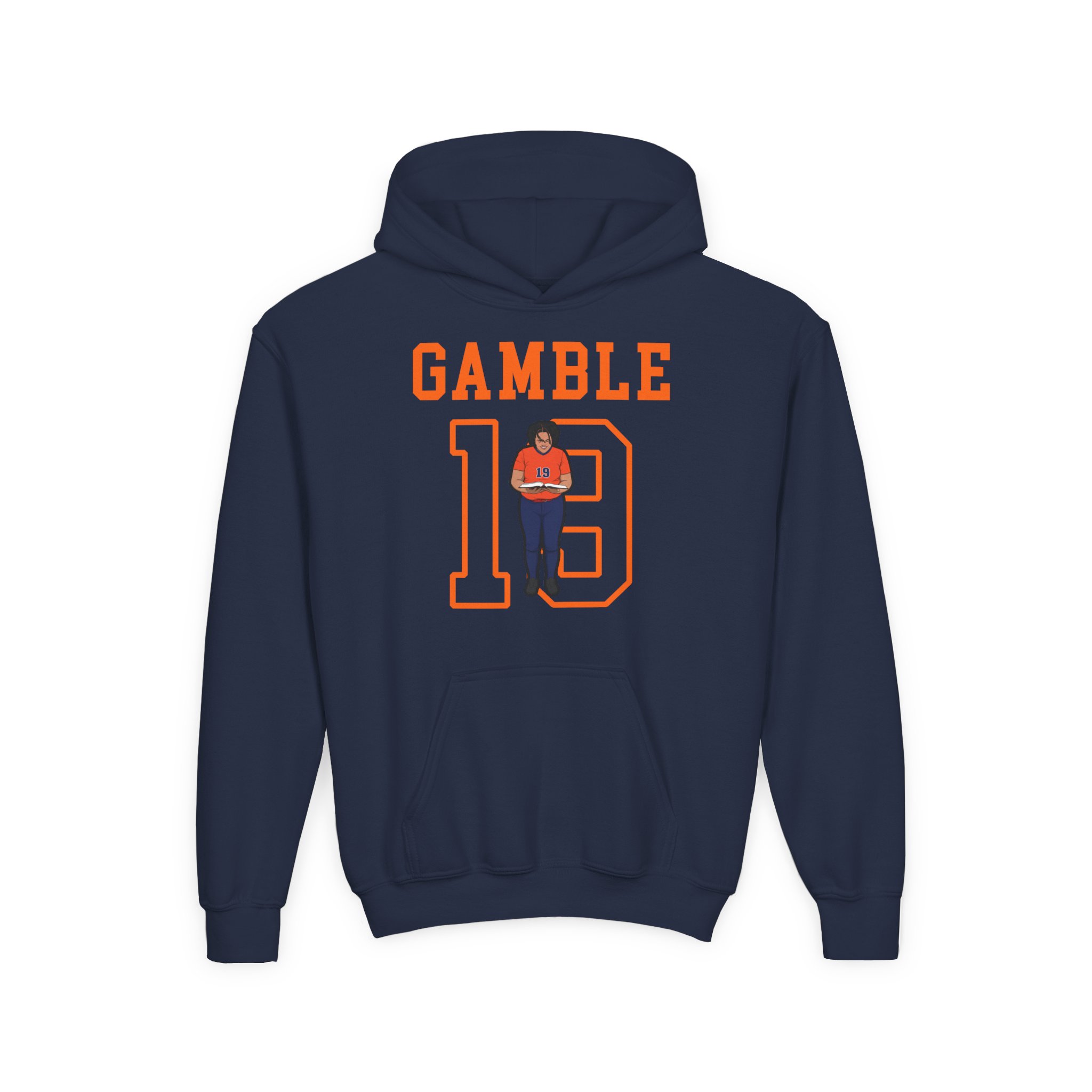 Youth Hoodie — character_shirsey in Navy