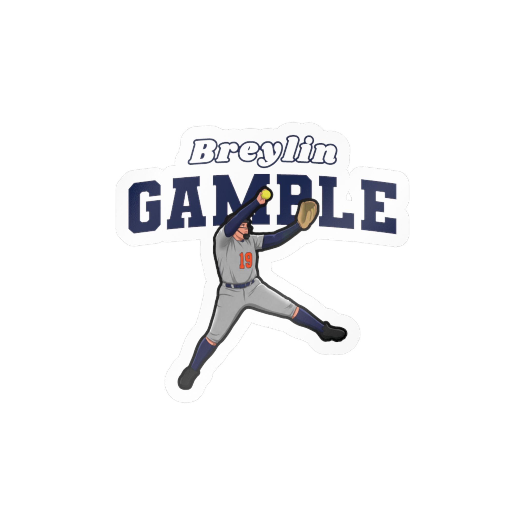 Vinyl Sticker — character_name_arch in Classic