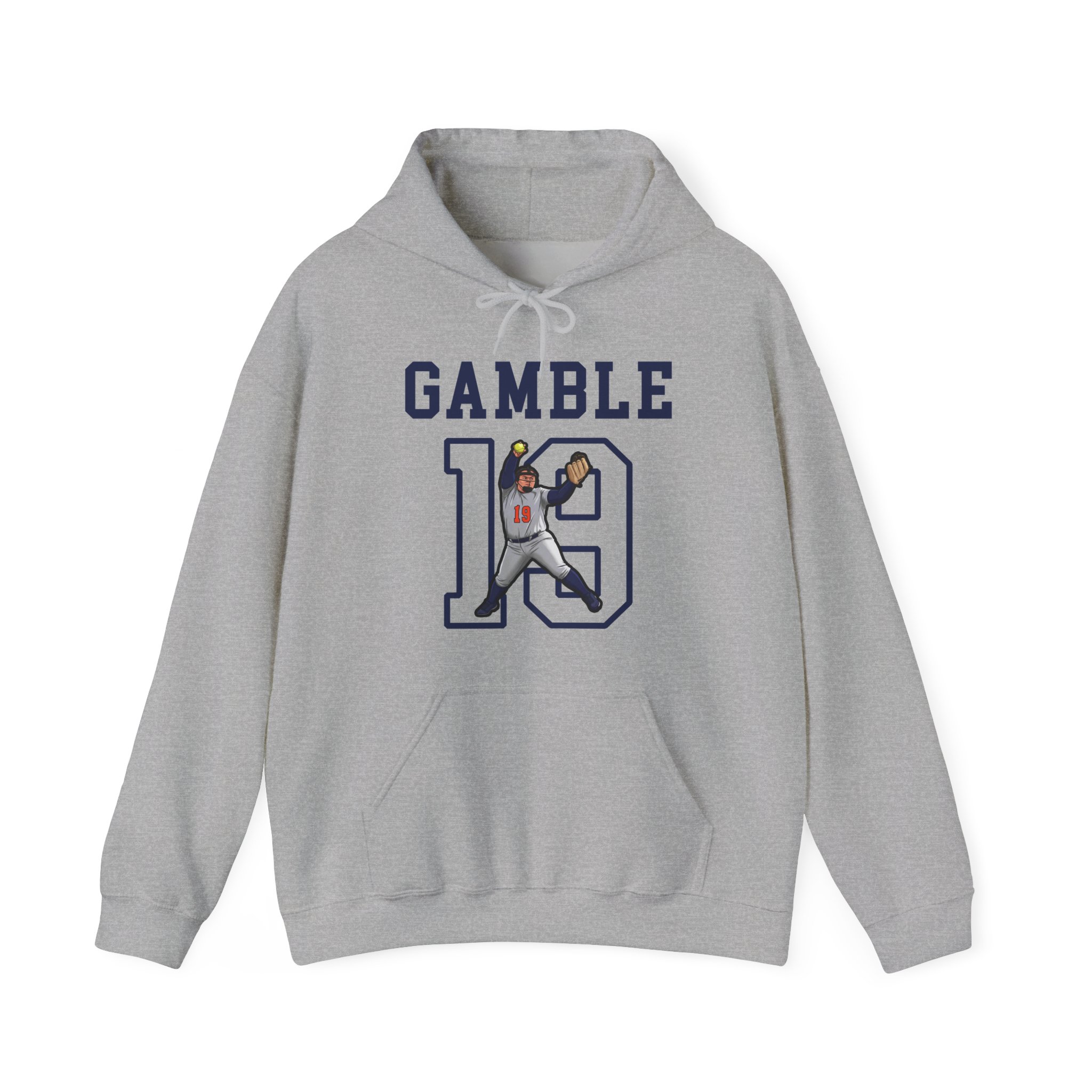 Hoodie — character_shirsey in Grey