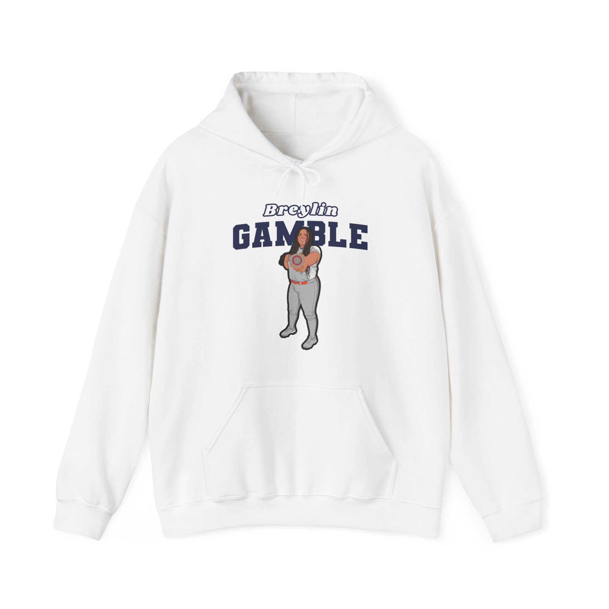 Hoodie — character_name_arch in White