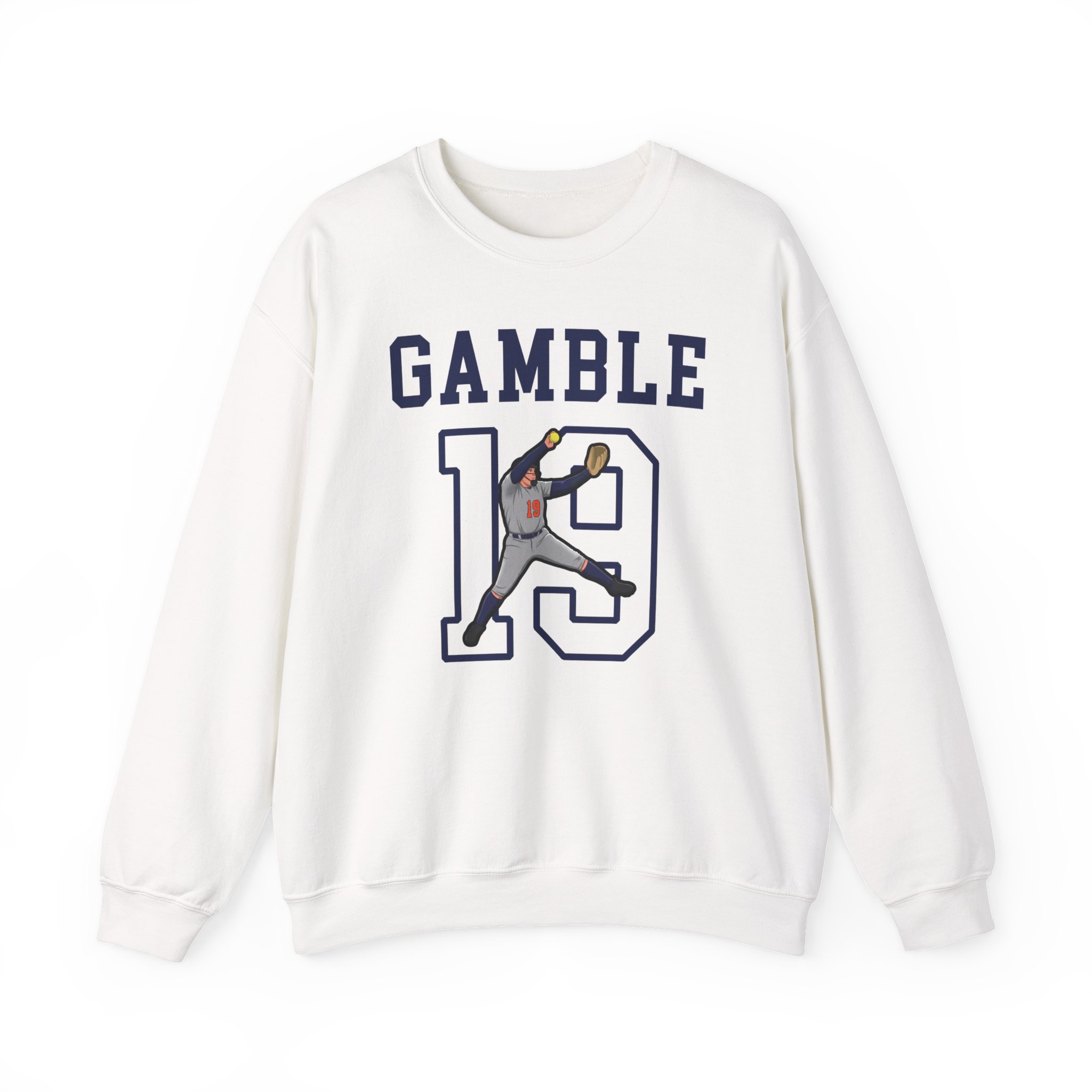 Crewneck Sweatshirt — character_shirsey in White