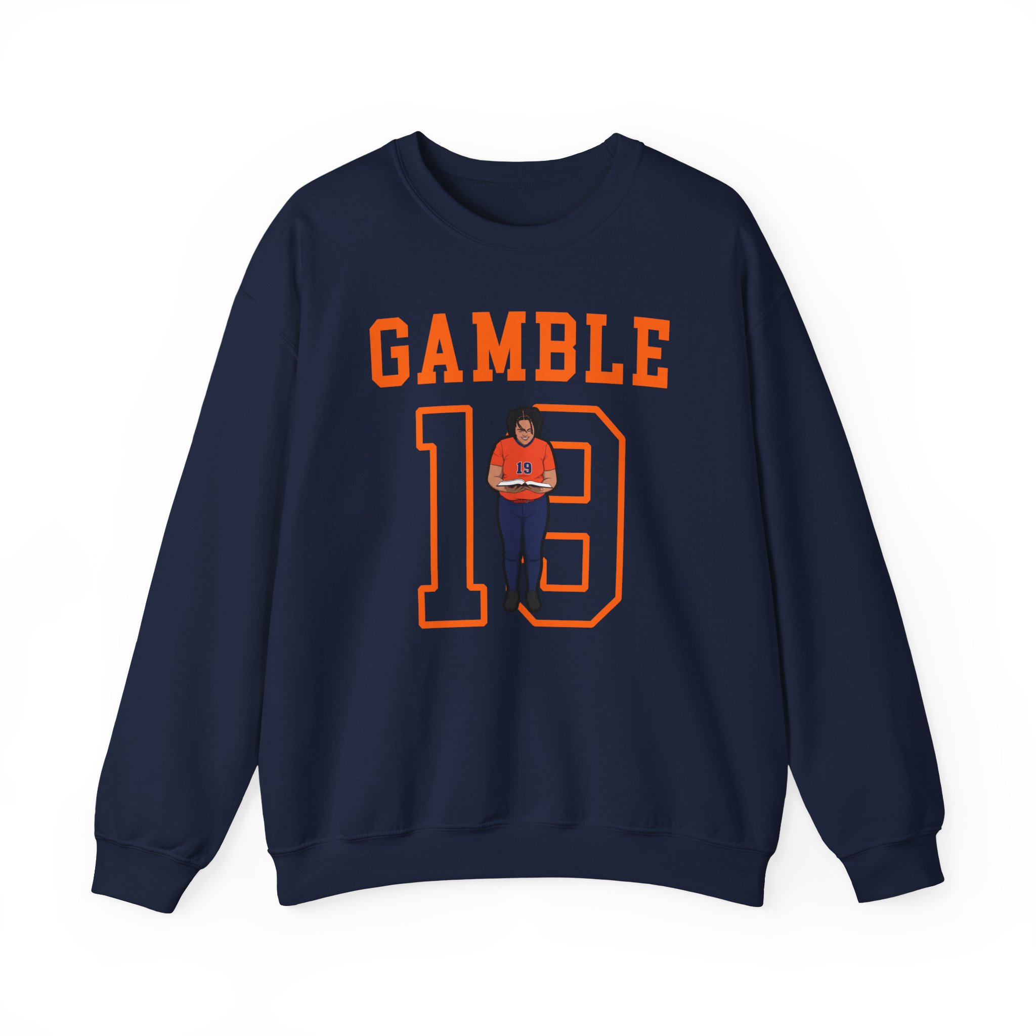 Crewneck Sweatshirt — character_shirsey in Navy