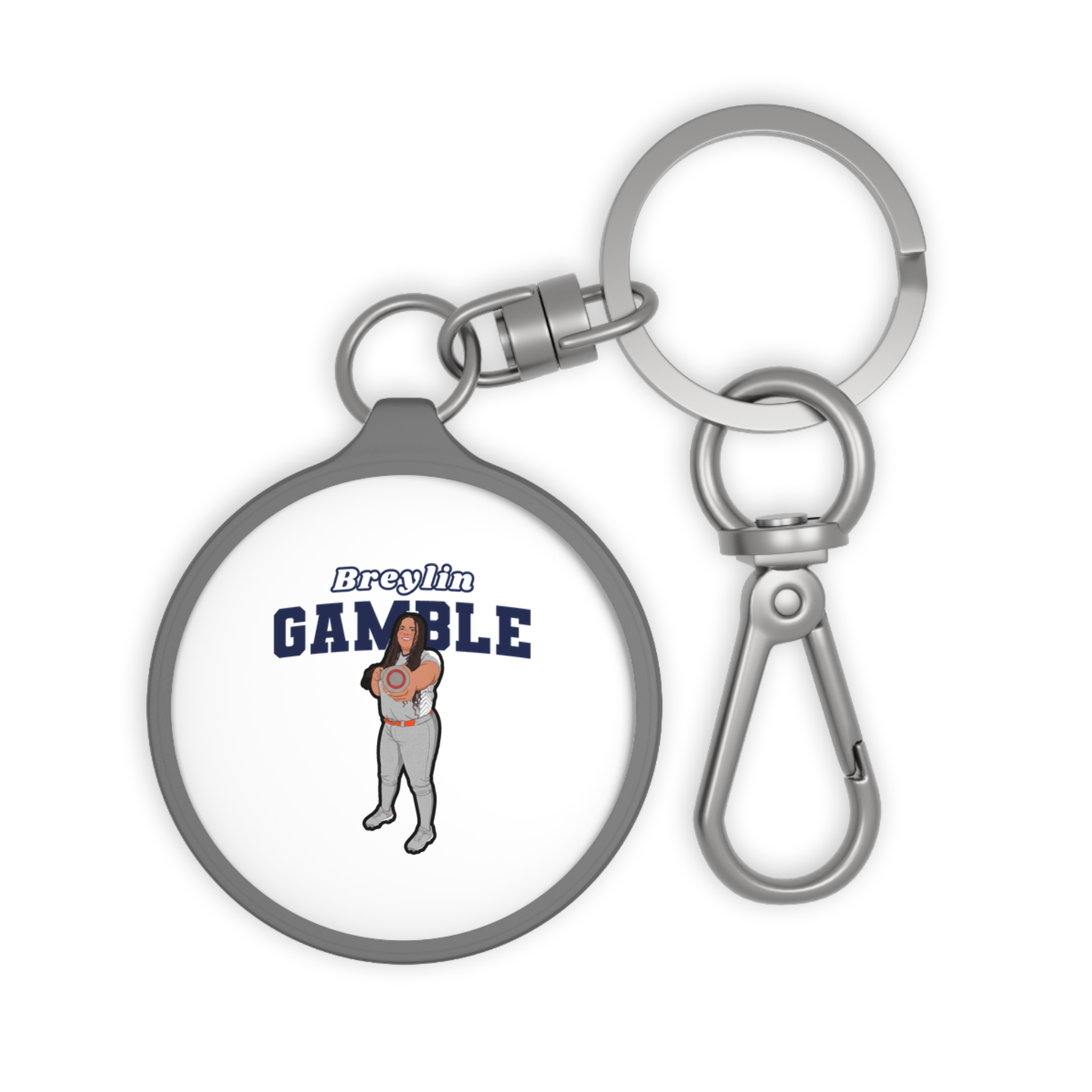 Keychain — character_name_arch in Grey