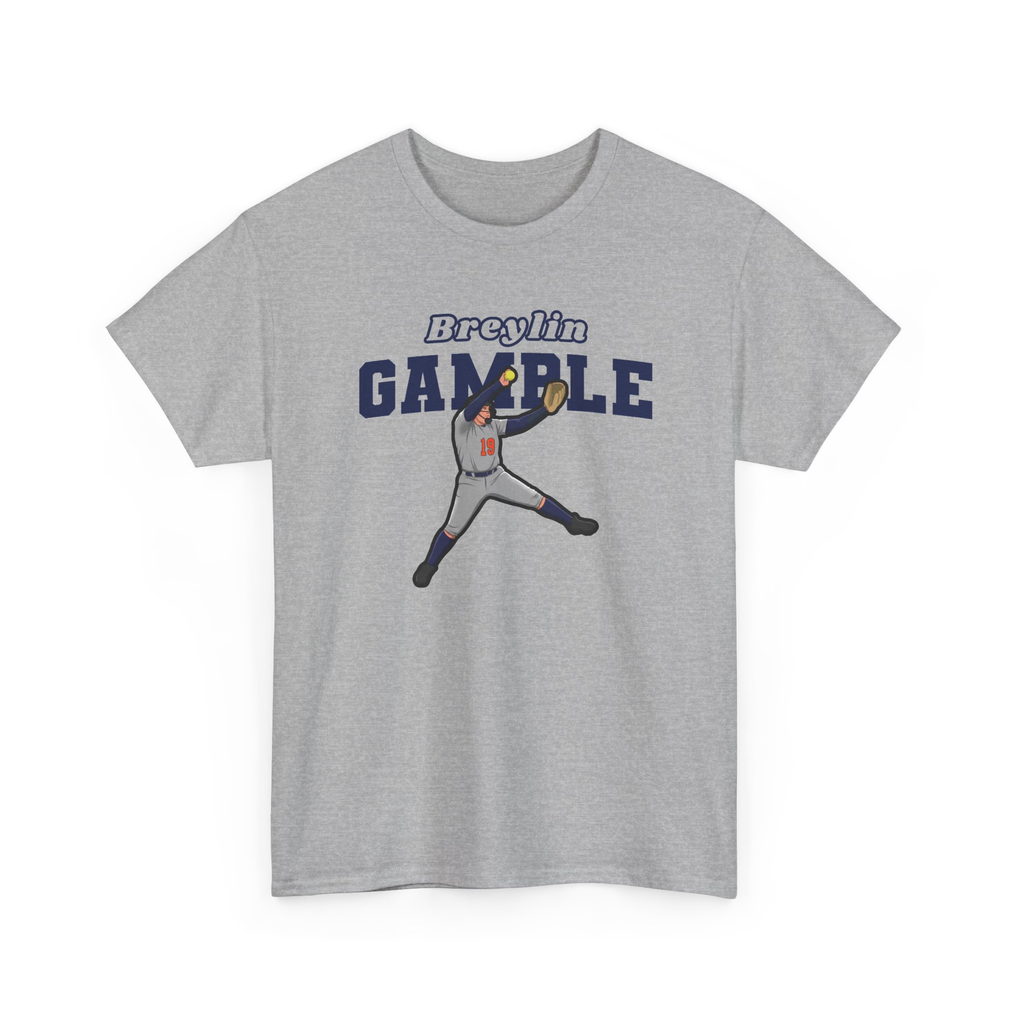 Tee — character_name_arch in Grey