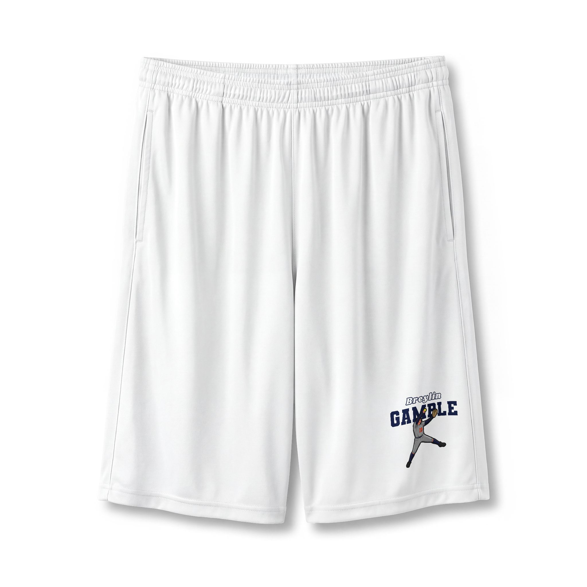 Shorts — character_name_arch in White