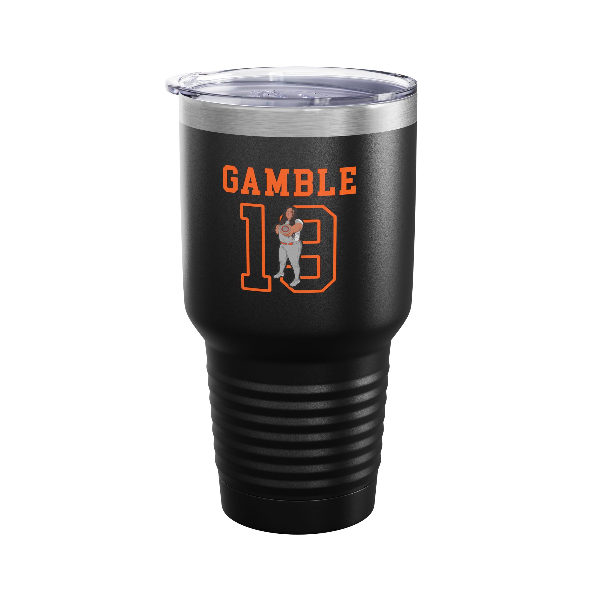 30oz Tumbler — character_shirsey in Black