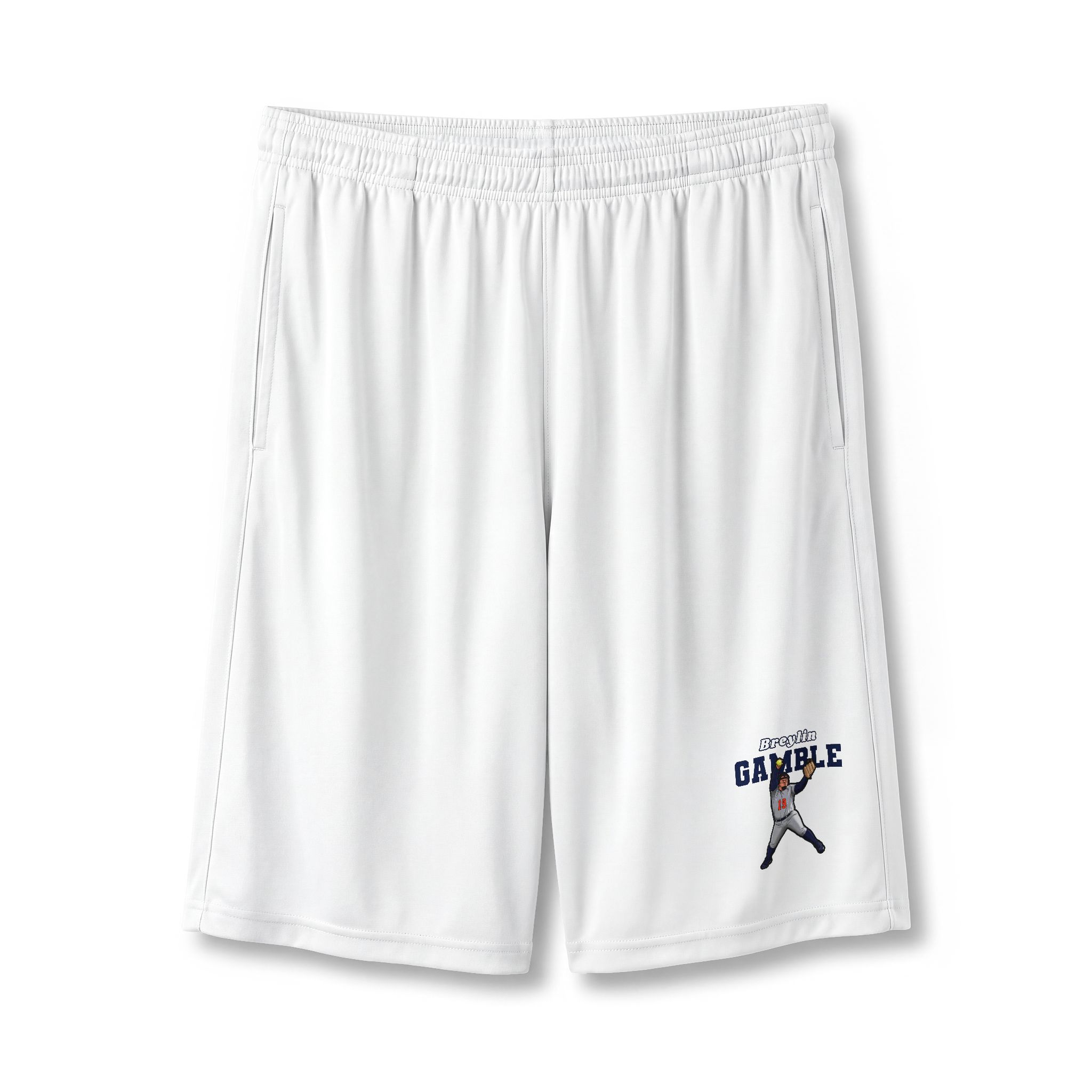 Shorts — character_name_arch in White