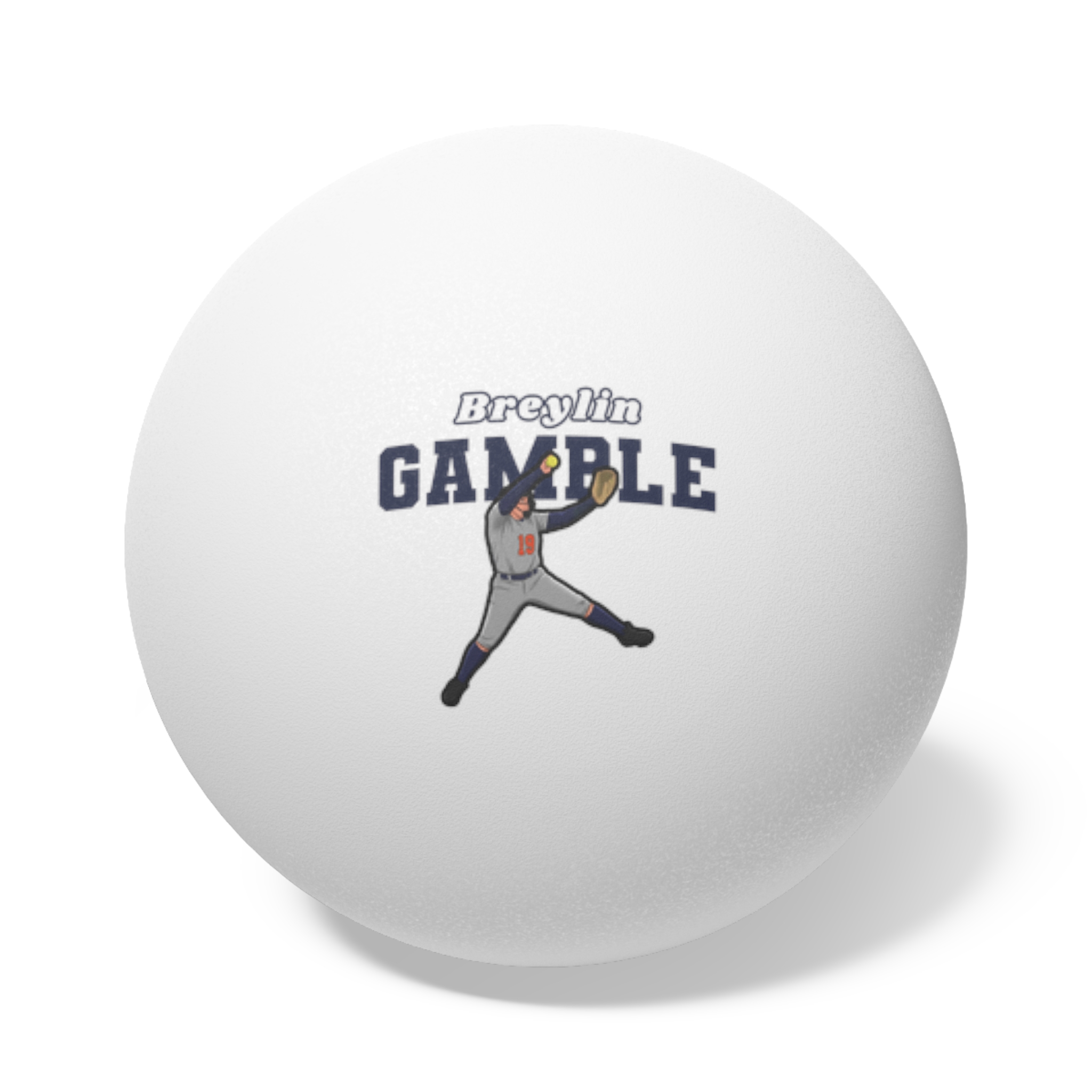 Ping Pong Balls, 6 pcs — character_name_arch in White