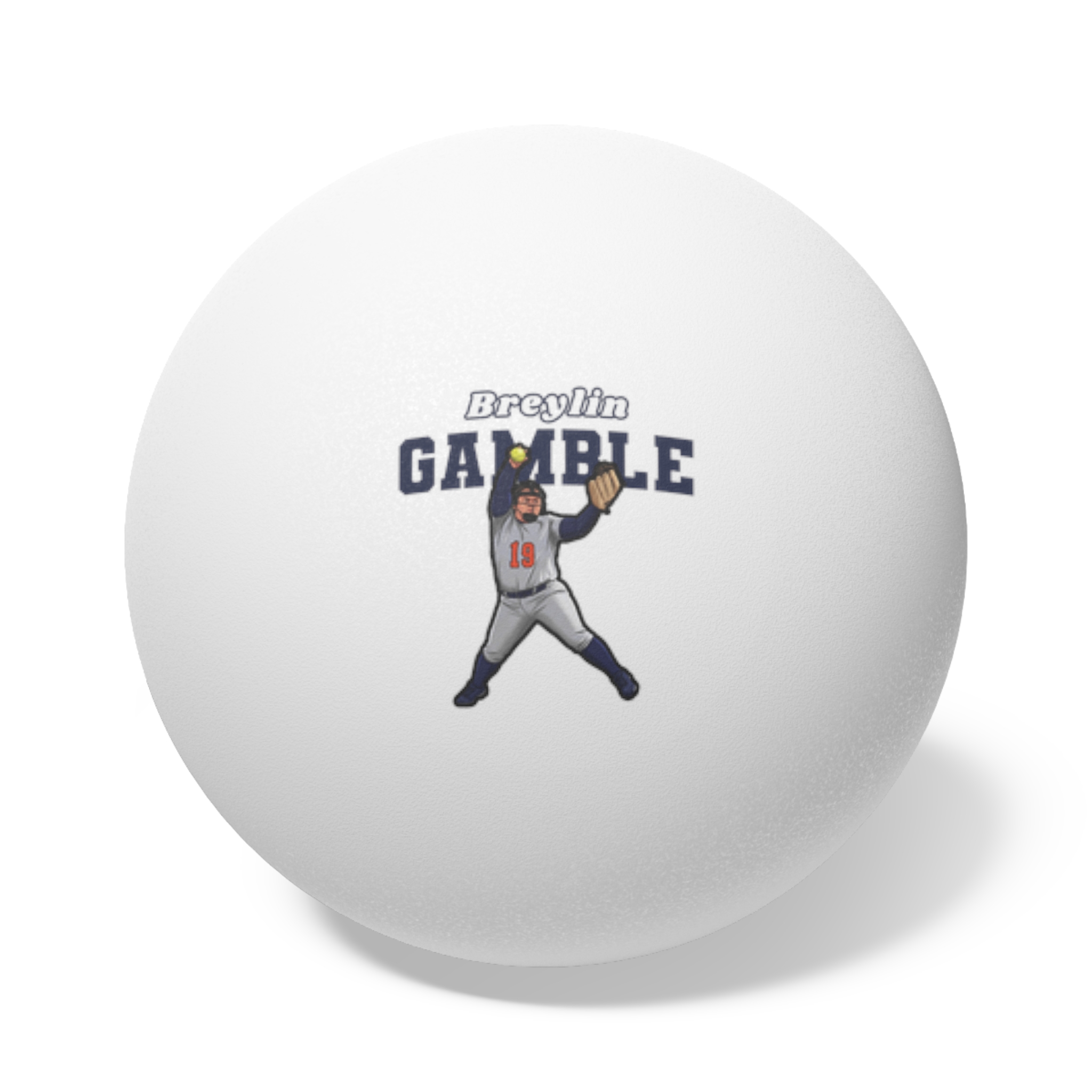 Ping Pong Balls, 6 pcs — character_name_arch in White