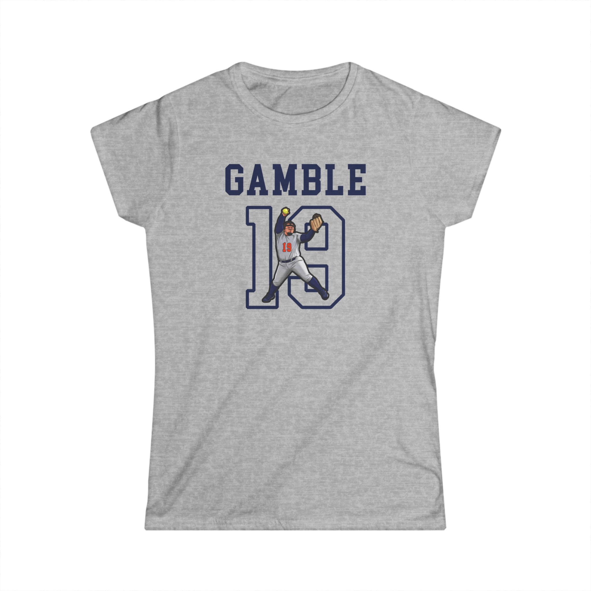 Women's Softstyle Tee — character_shirsey in Grey