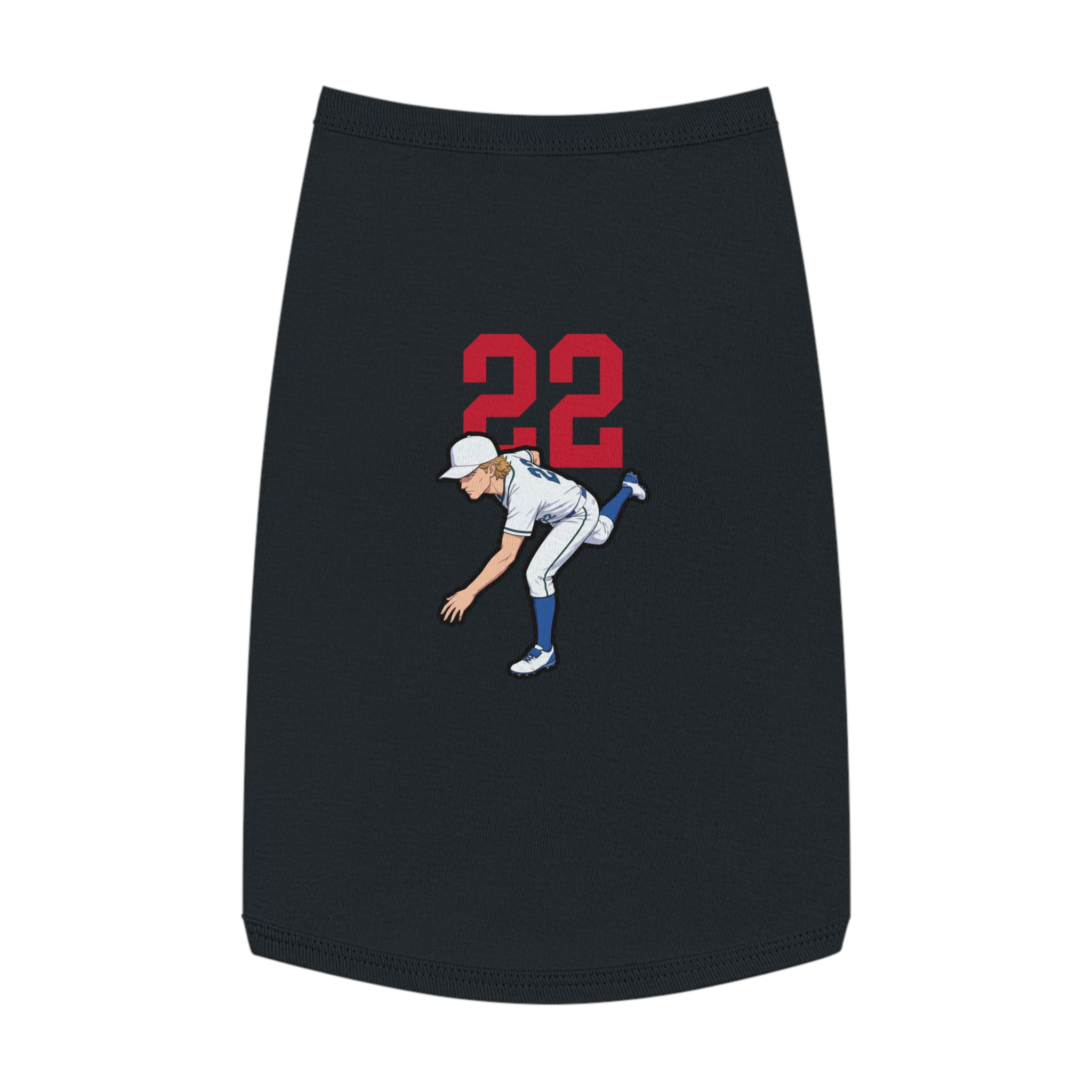 Pet Tank Top — character_number_top in Black