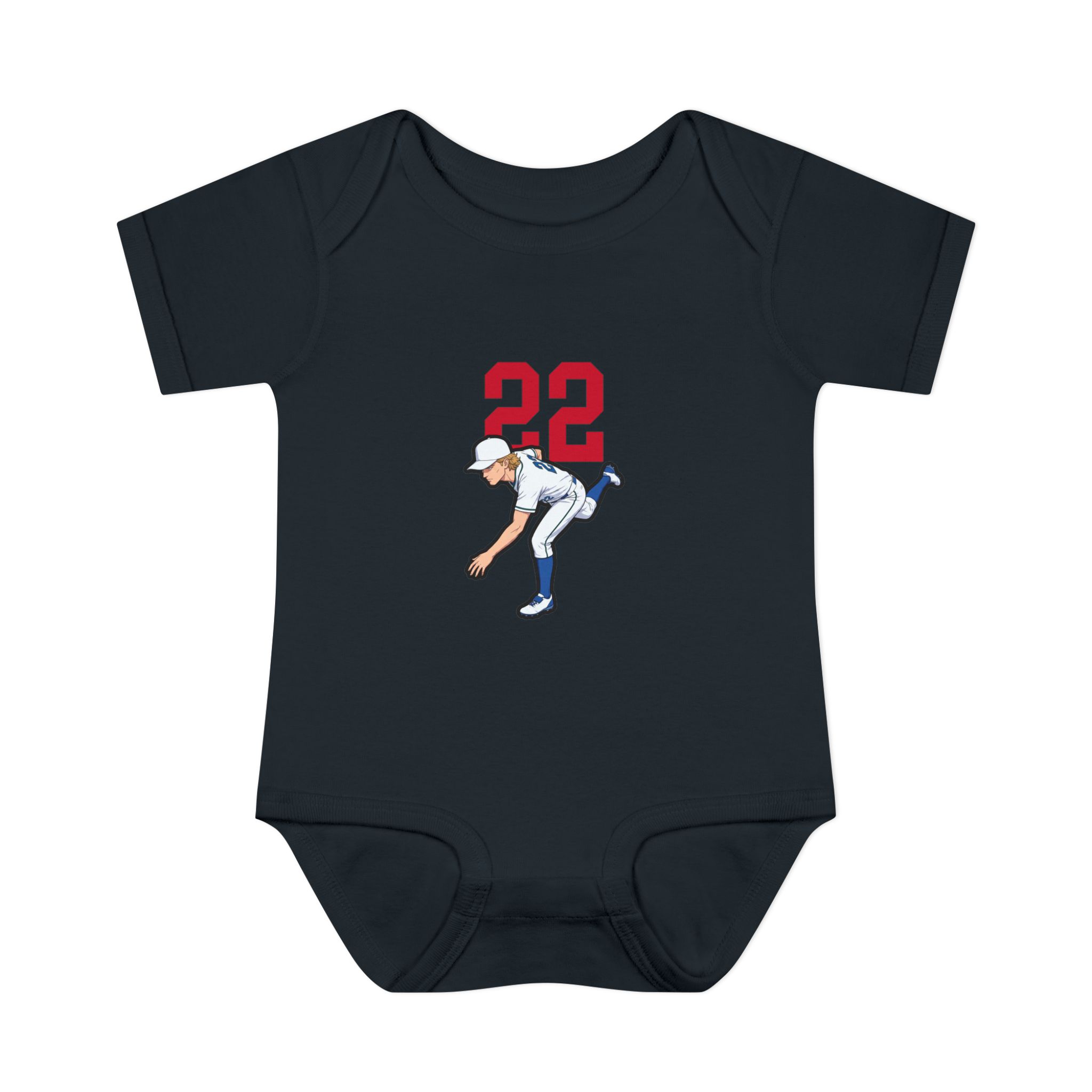 Baby Onesie — character_number_top in Black