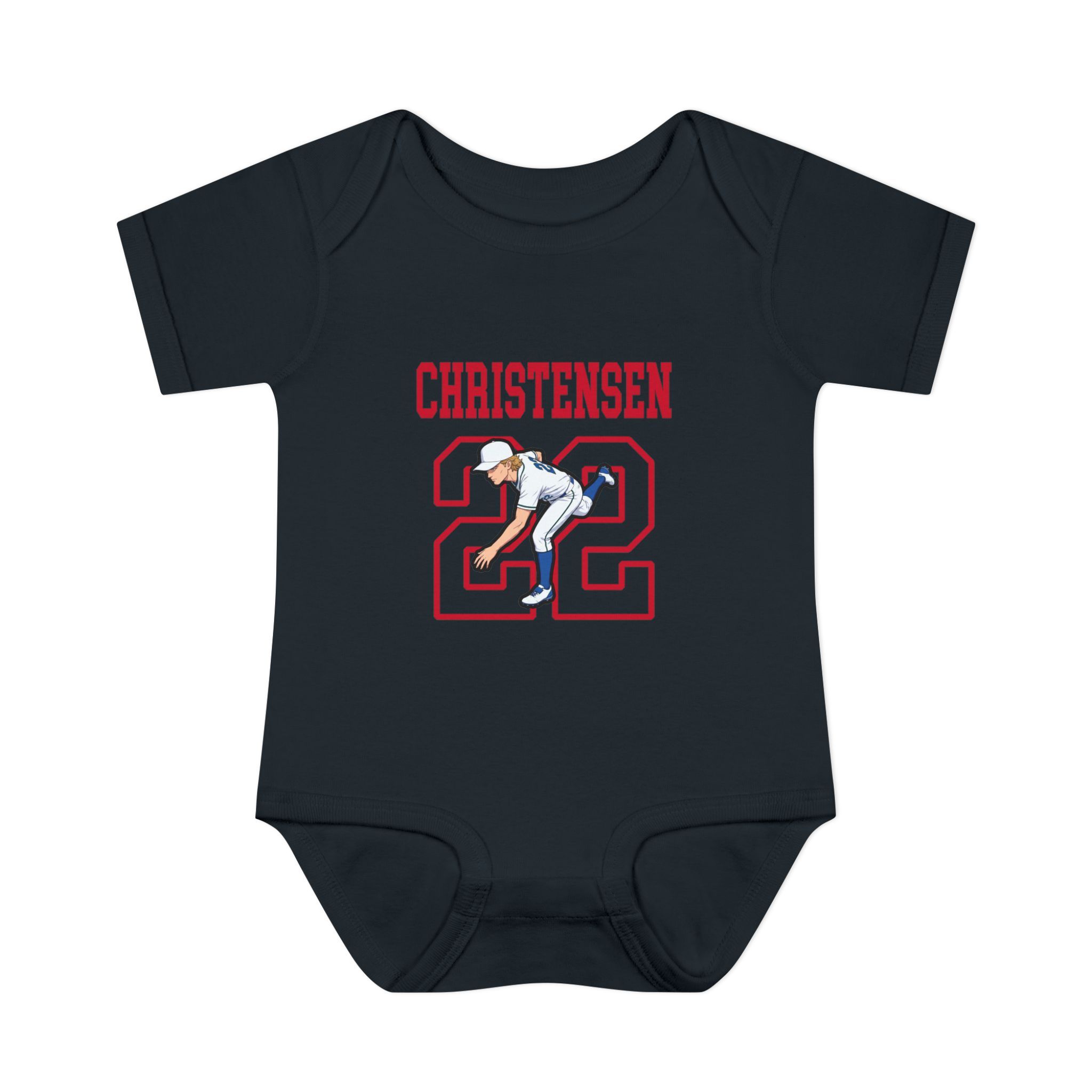Baby Onesie — character_shirsey in Black