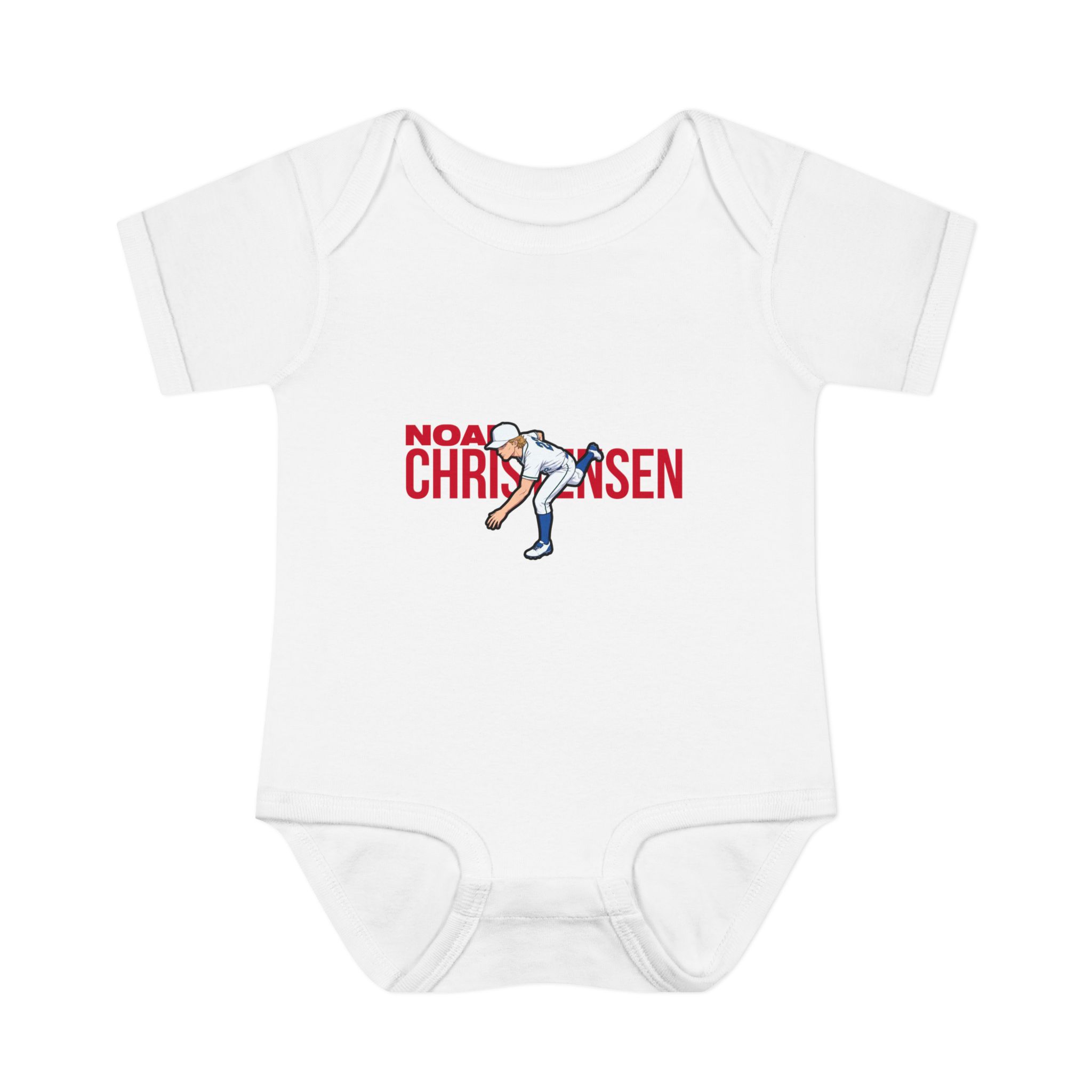 Baby Onesie — character_player_name in White