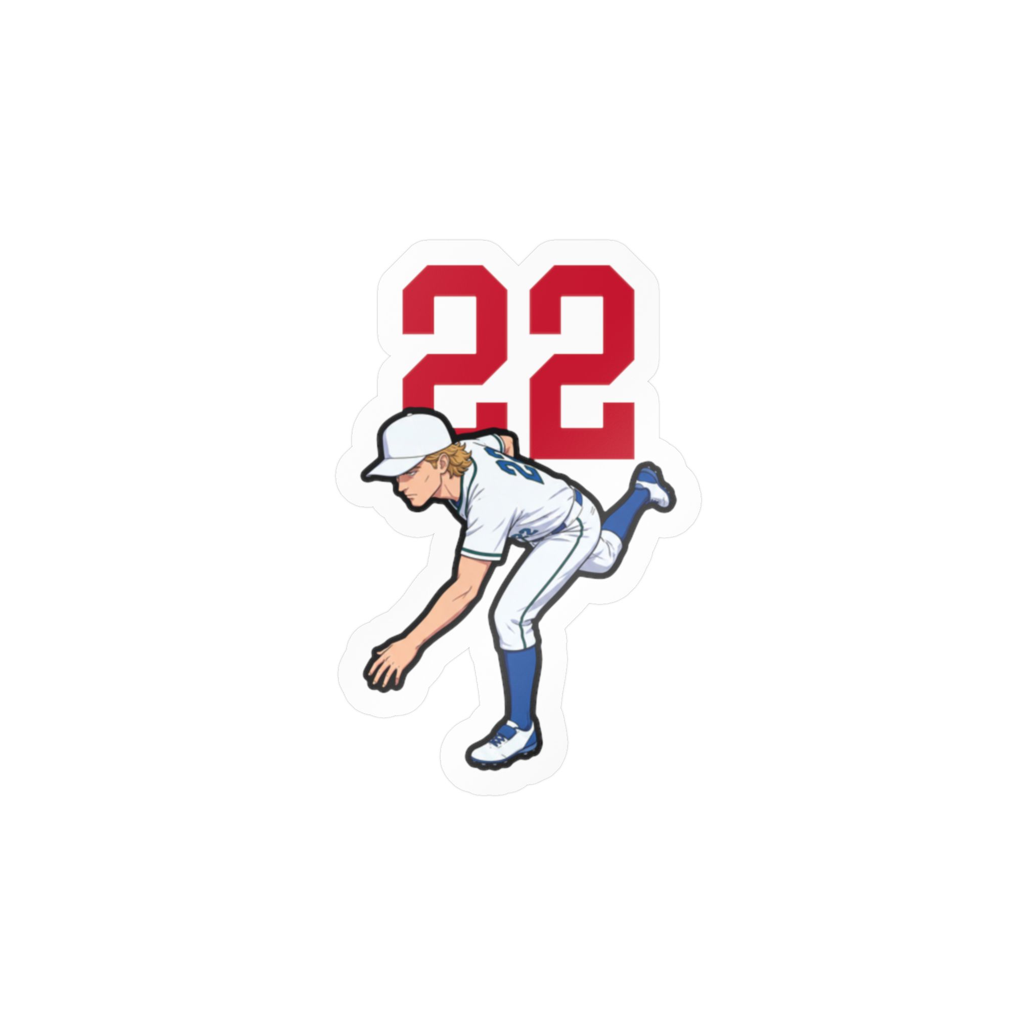 Vinyl Sticker — character_number_top in Classic
