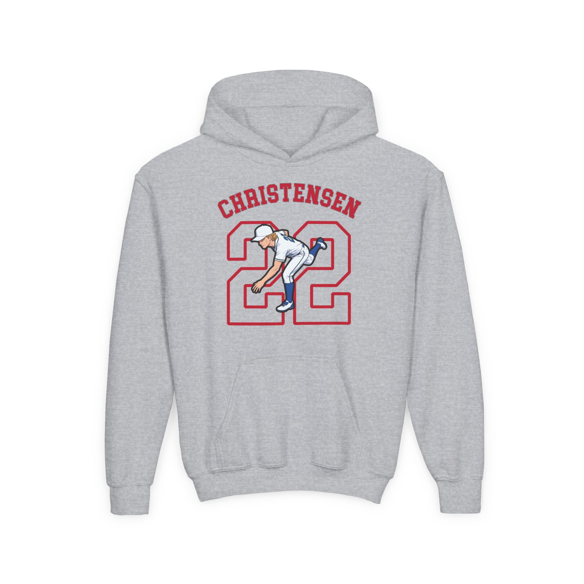 Youth Hoodie — character_shirsey_arch in Grey