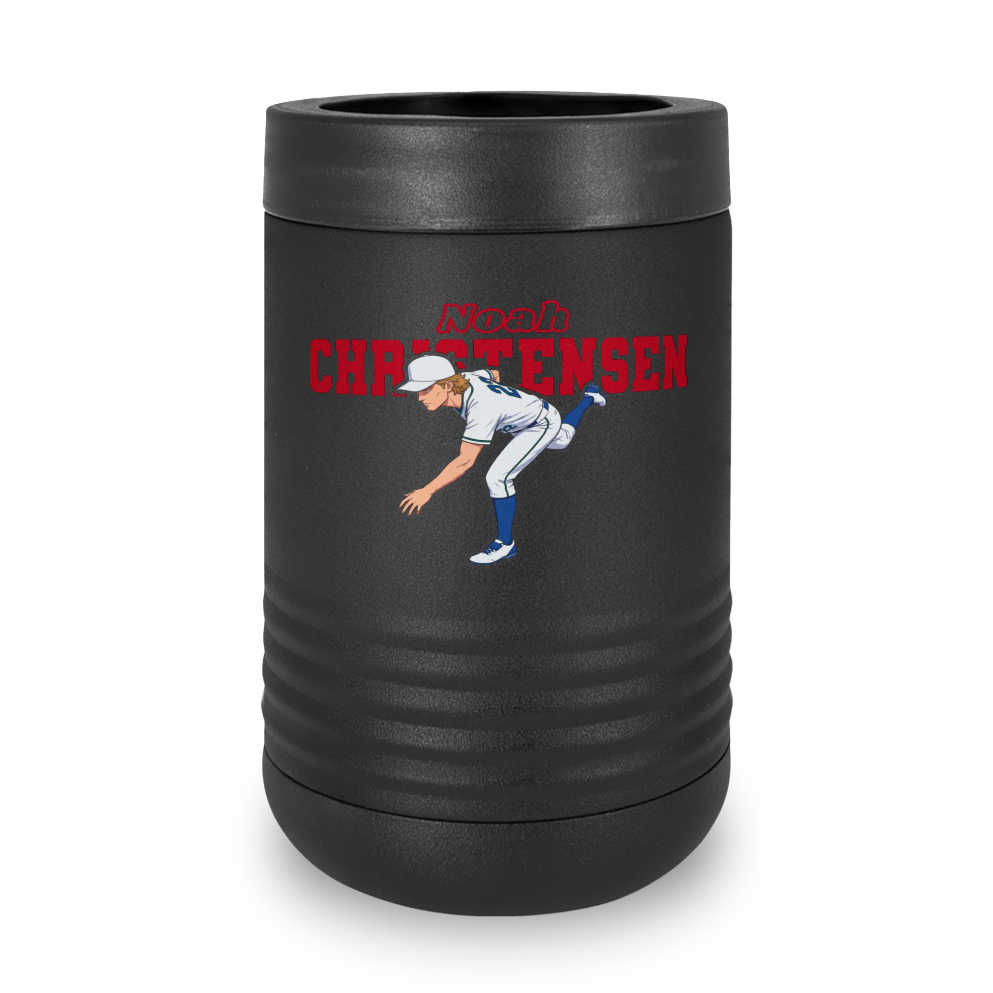 Stainless Can Cooler — character_name_arch in Black