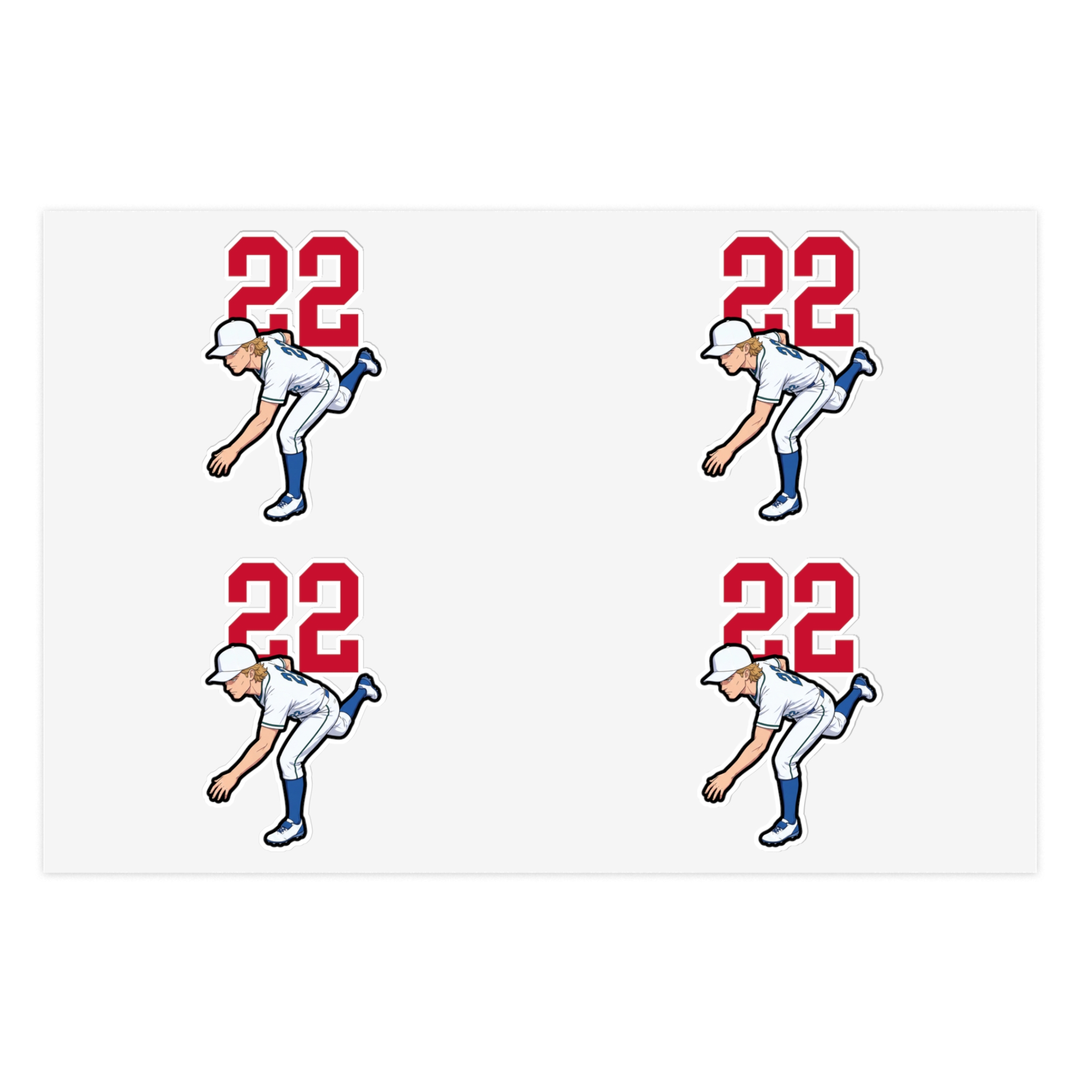Sticker Sheet — character_number_top in Classic