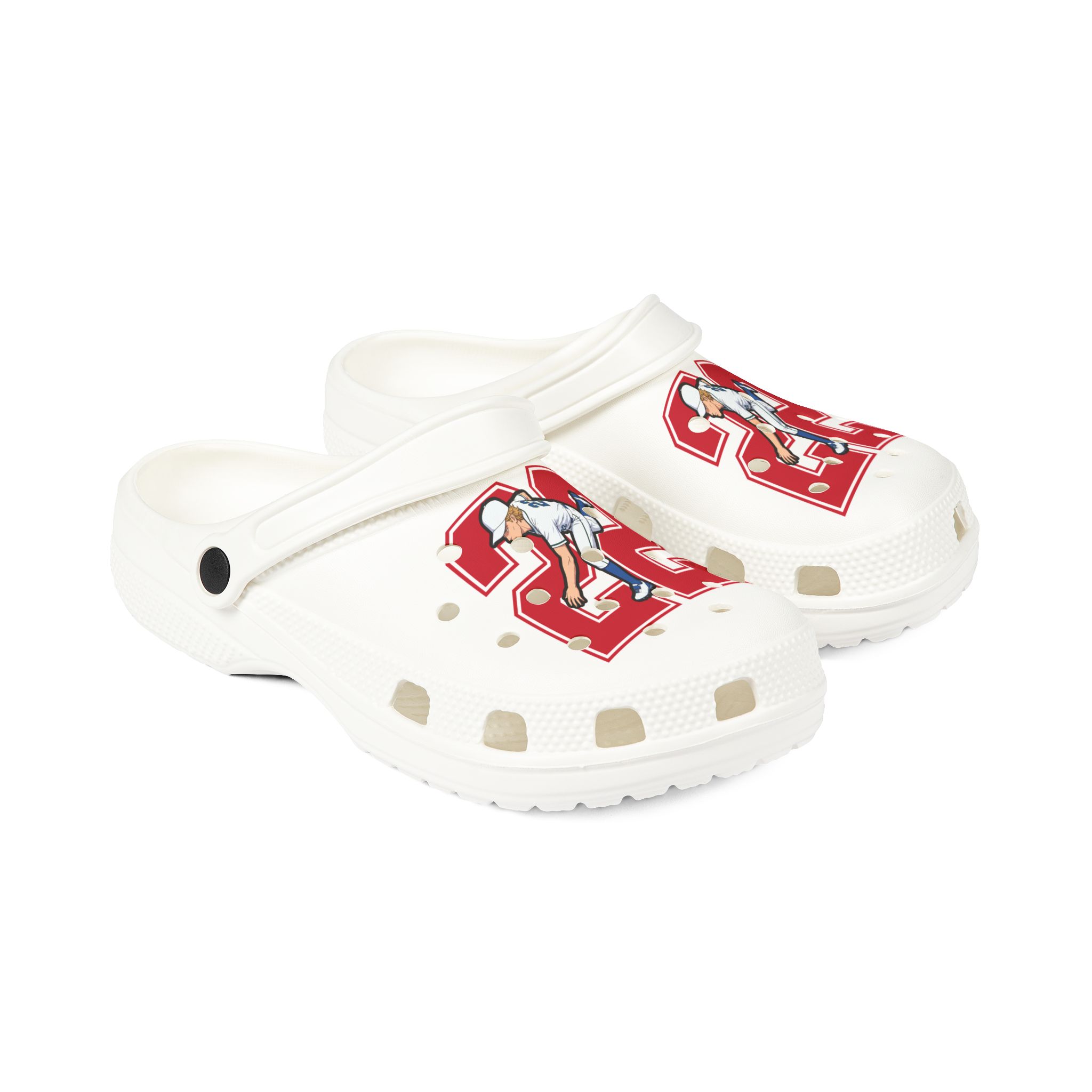 Rubber Clogs — character_number in White