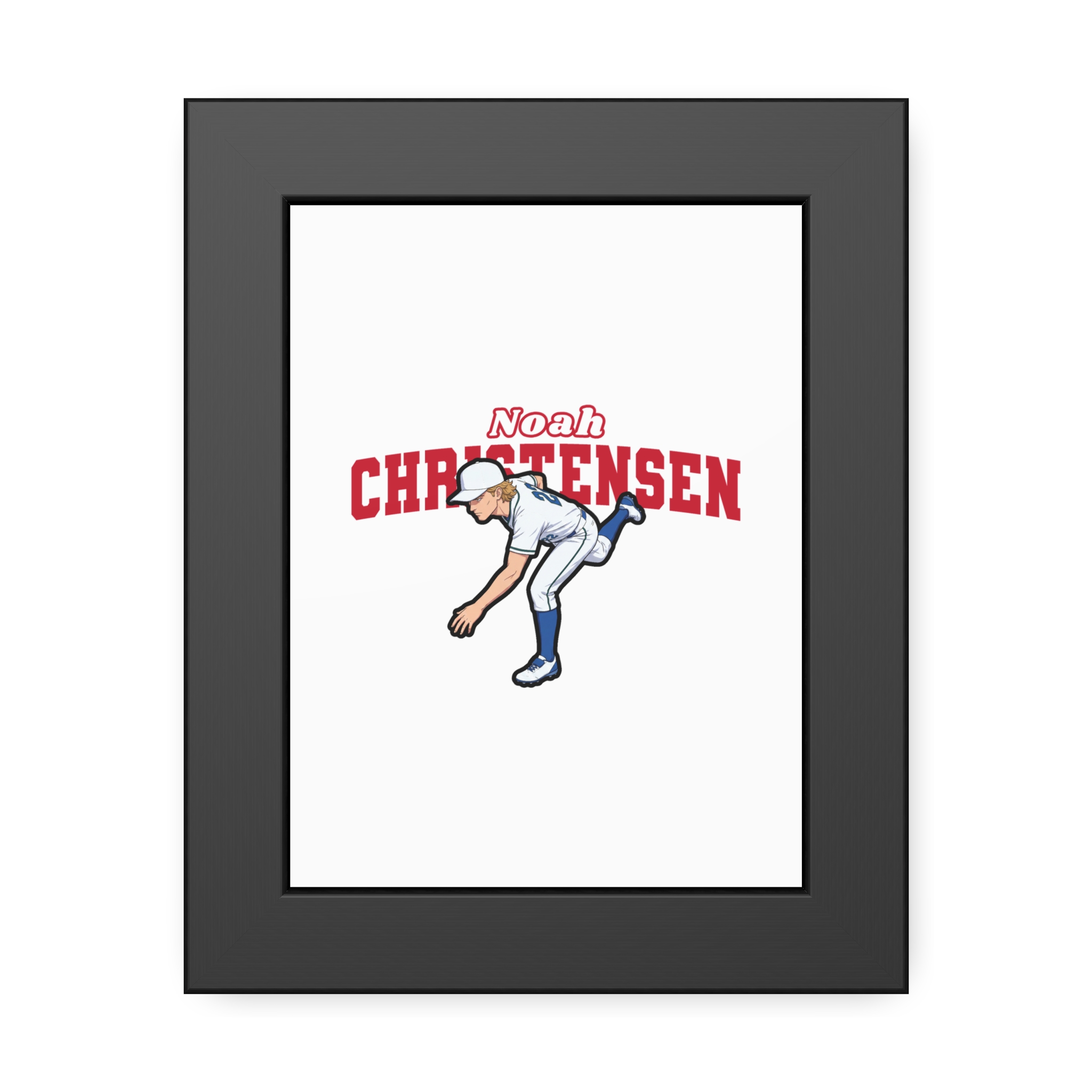 Framed Poster — character_name_arch in Black