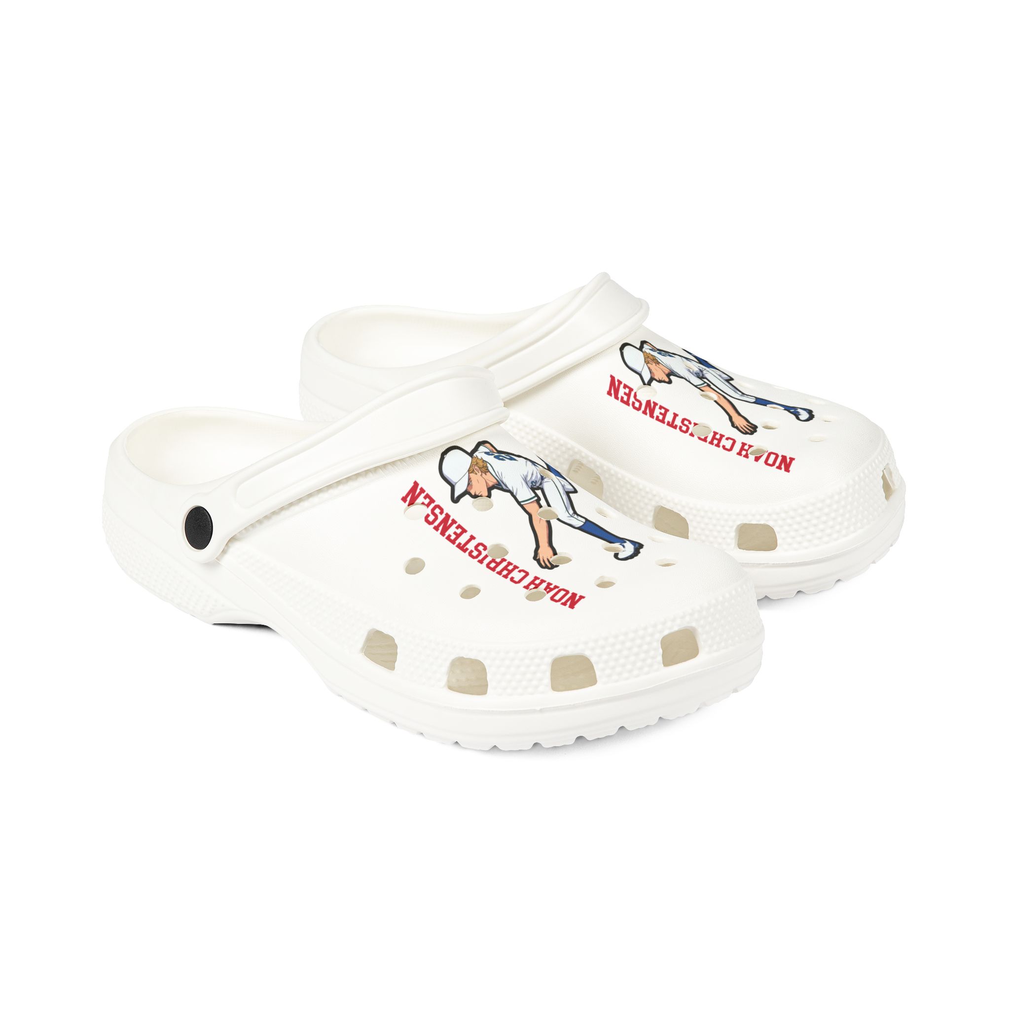 Rubber Clogs — character_name_vertical in White