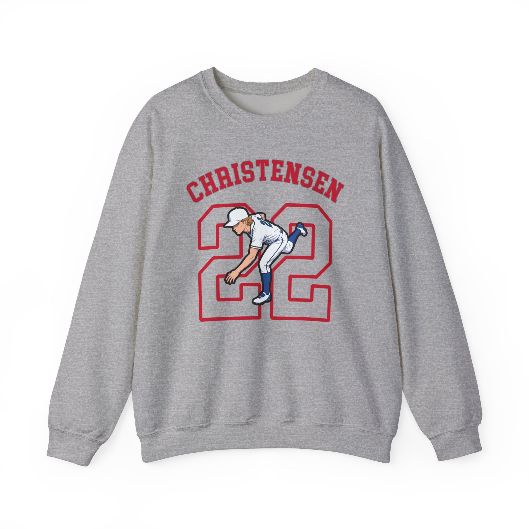 Crewneck Sweatshirt — character_shirsey_arch in Grey