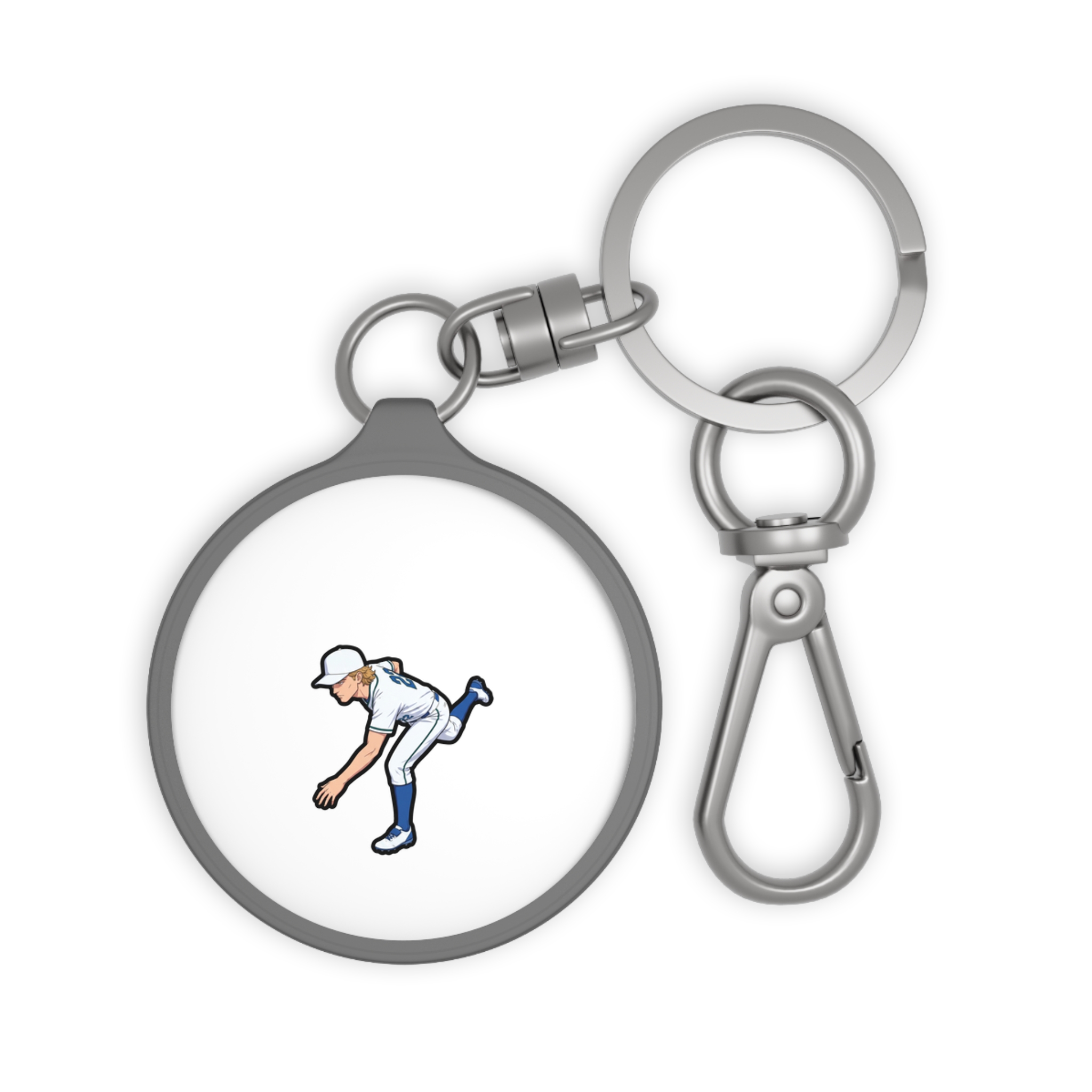 Keychain — character_number_top in Grey