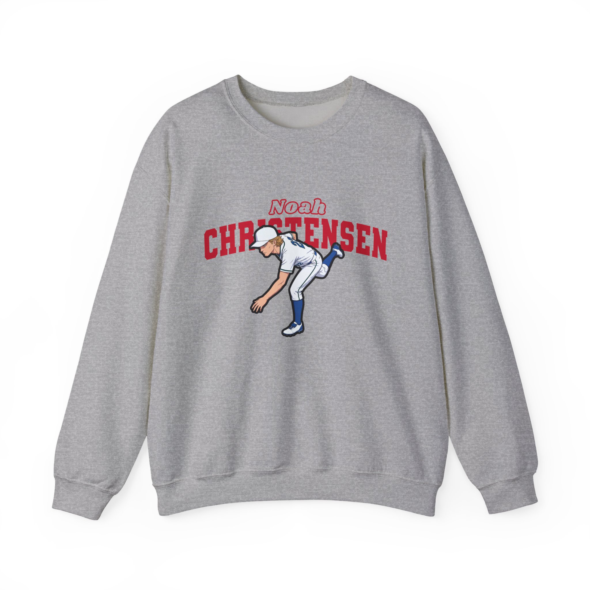 Crewneck Sweatshirt — character_name_arch in Grey