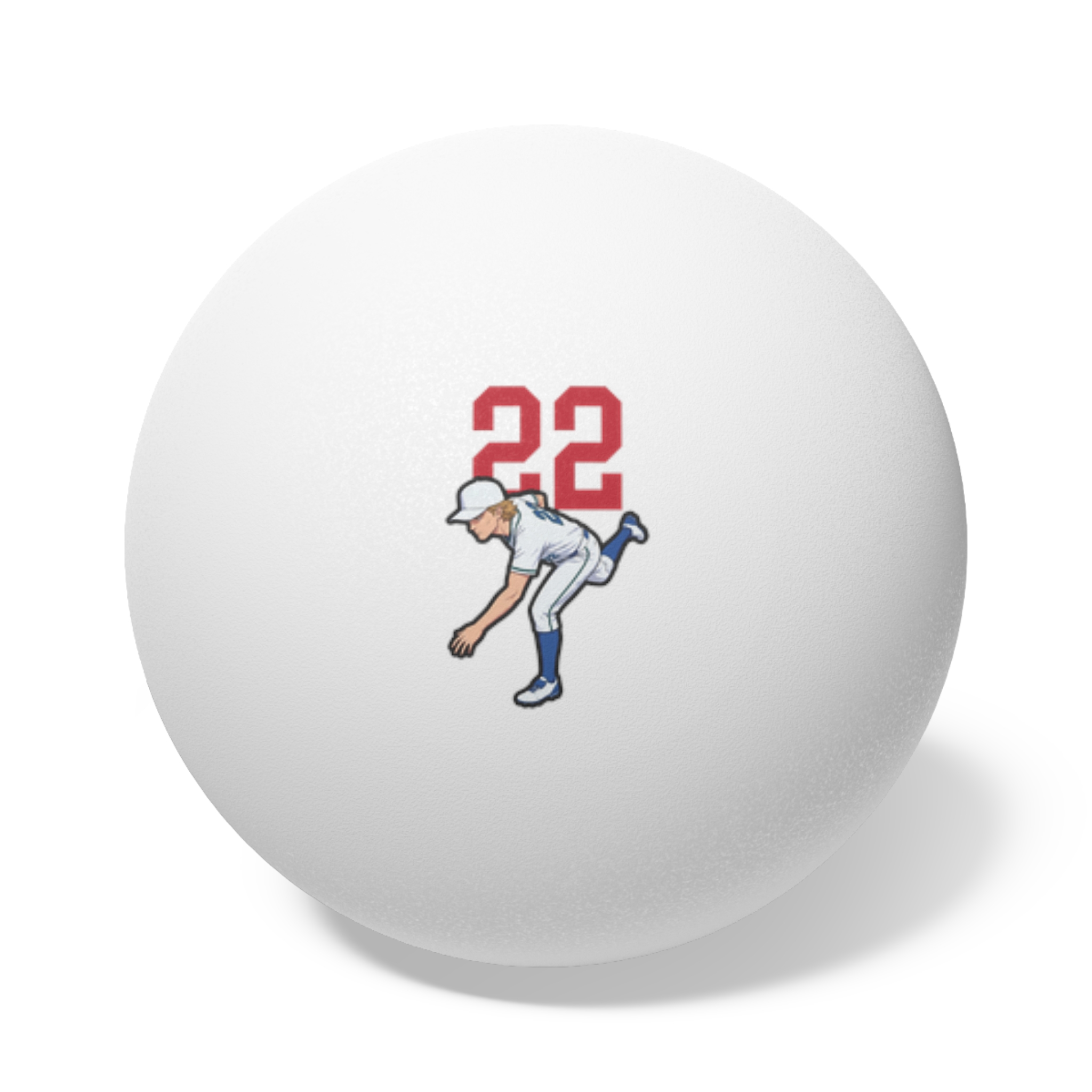 Ping Pong Balls, 6 pcs — character_number_top in White