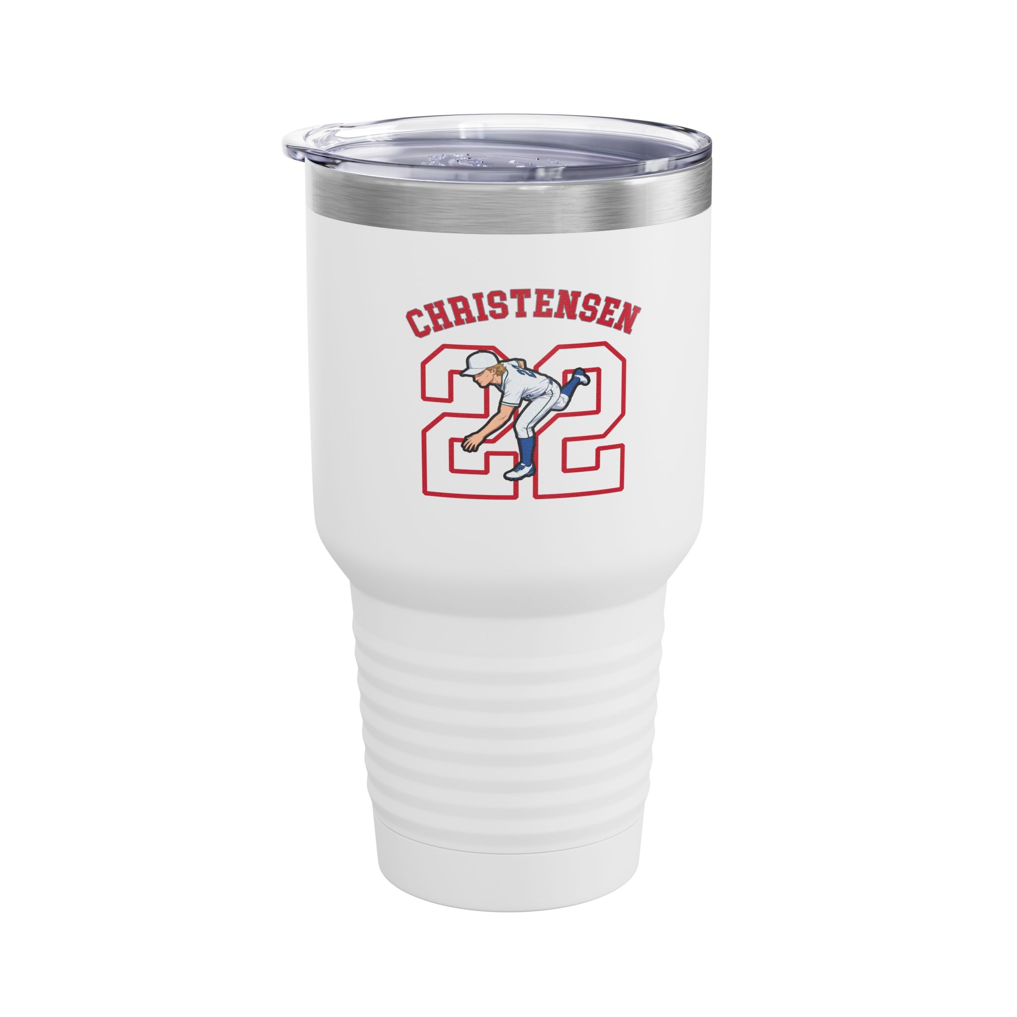 30oz Tumbler — character_shirsey_arch in White