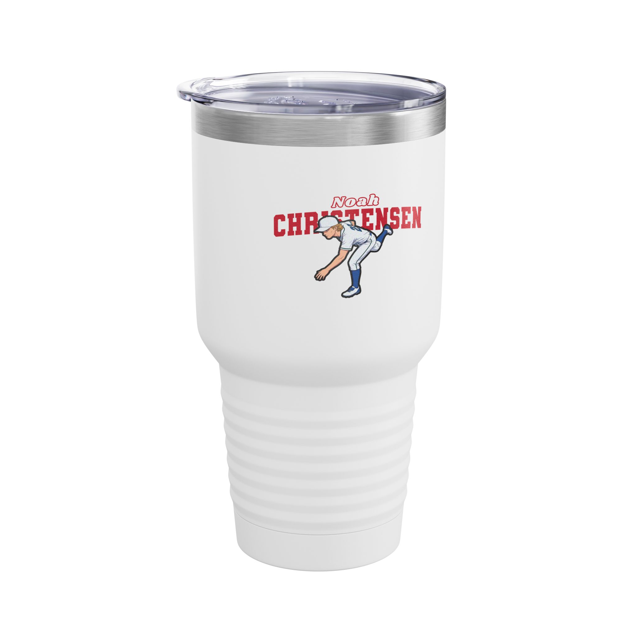 30oz Tumbler — character_name_arch in White