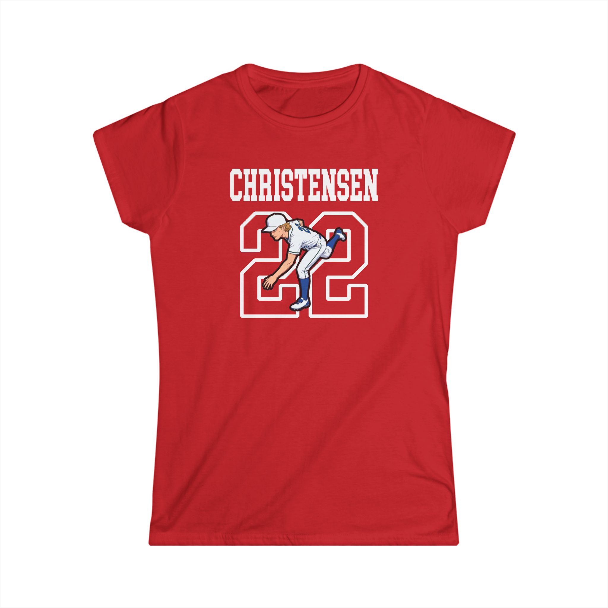 Women's Softstyle Tee — character_shirsey in Red