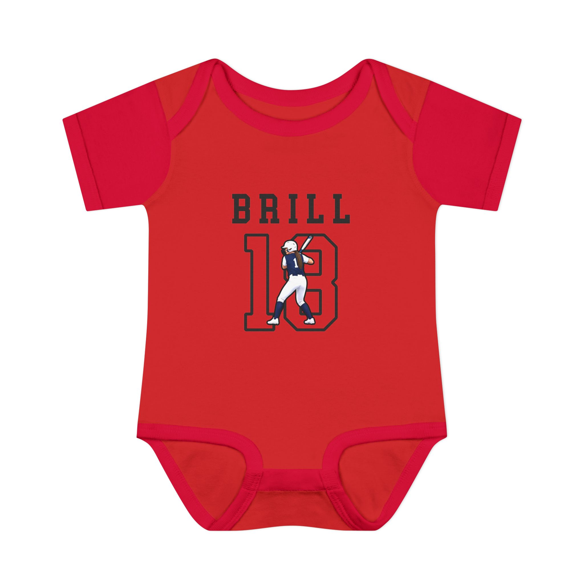 Baby Onesie — character_shirsey in Red